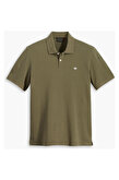 Rib Collar Yeşil Polo Tişört