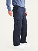 Smart 360 Tech Kargo Lacivert Straight Fit Pantolon