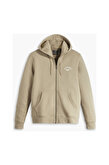 Full Zip Bej Hoodie