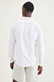 Casual Pembe Gömlek, Slim Fit