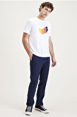 Signature Go Lacivert Khaki Slim Fit Pantolon