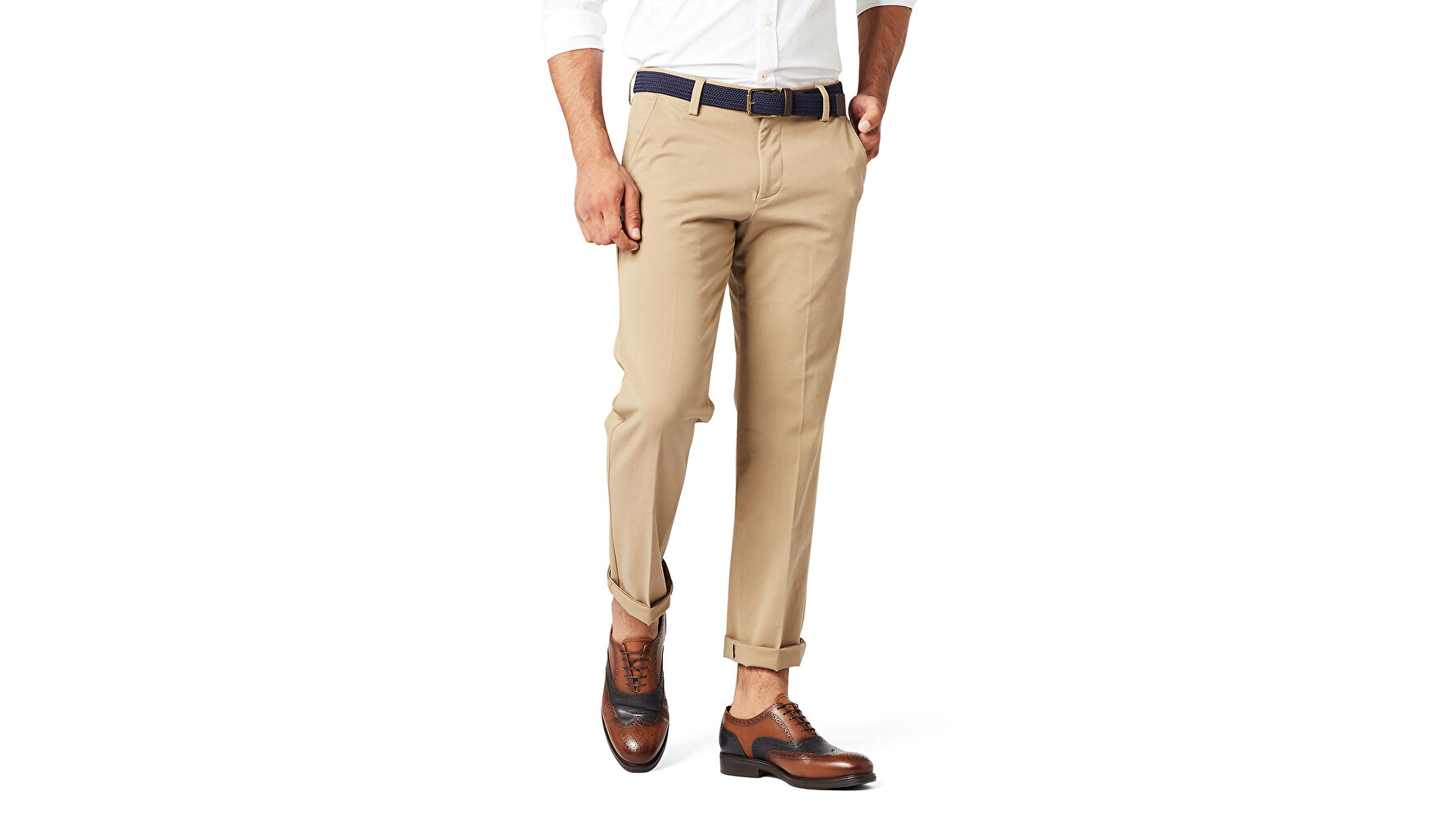 Workday Khaki, Slim Fit-Khaki