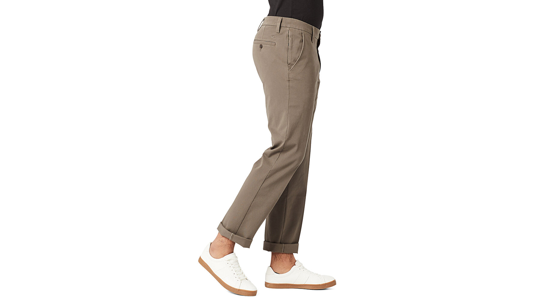 Workday Khaki, Slim Fit-Dark Pebble