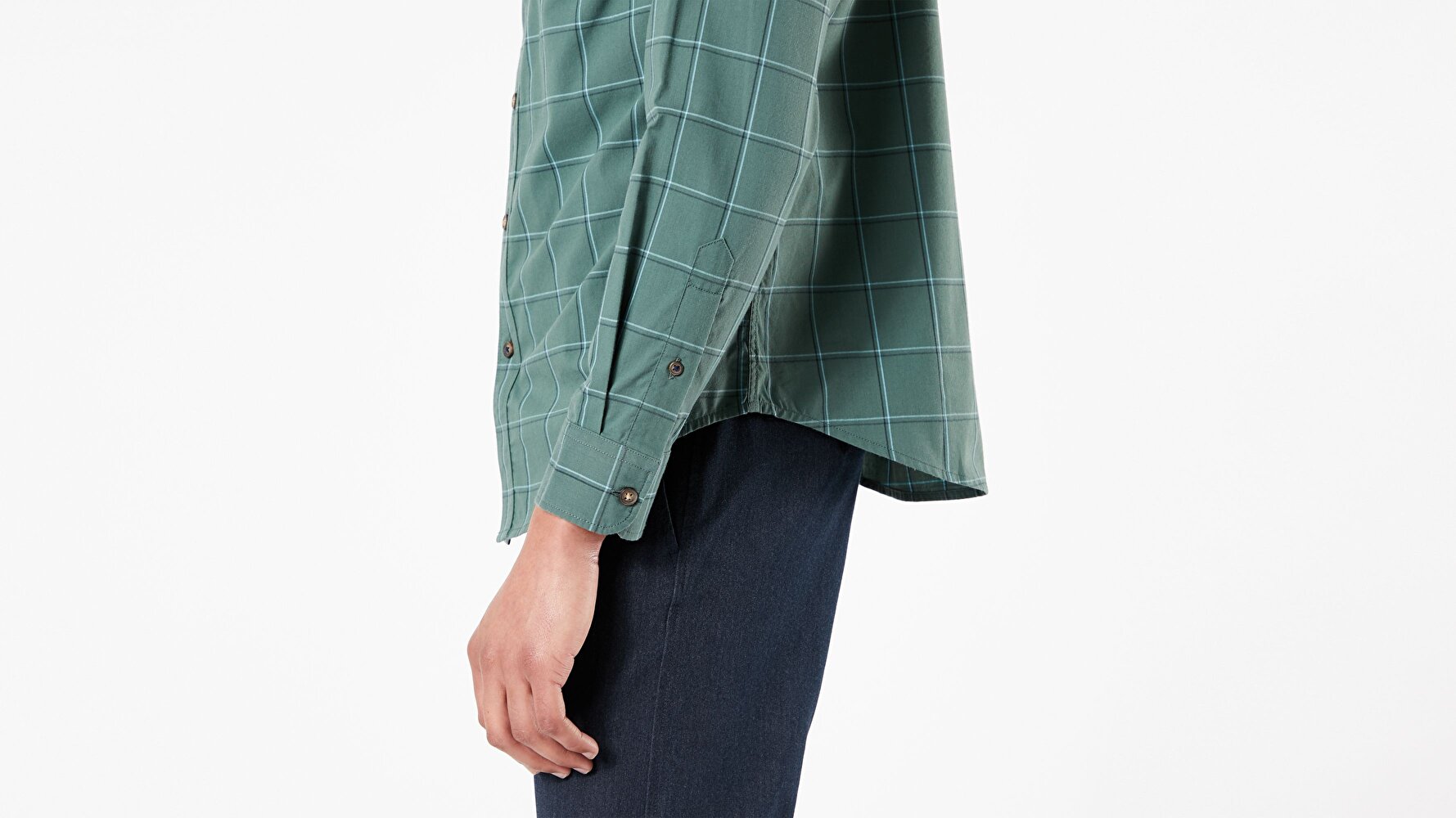 Washed Poplin Button-Up Gömlek-Vergara Garden Topiary