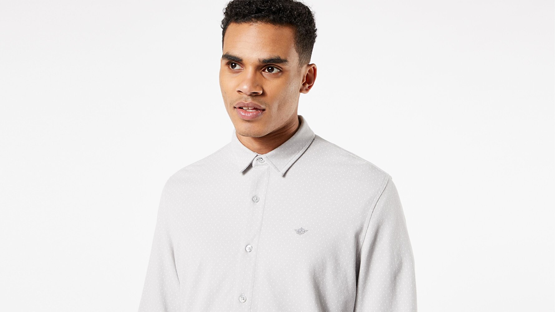 Ultimate Button Up Gömlek-Bonler Grisaiille