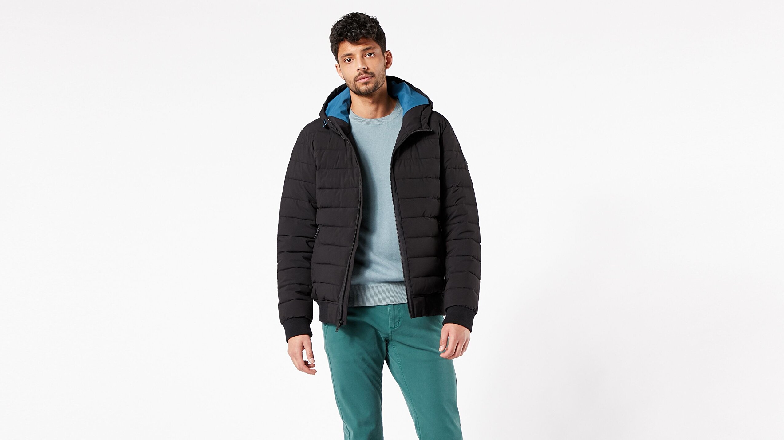 Kapüşonlu Puffer Mont