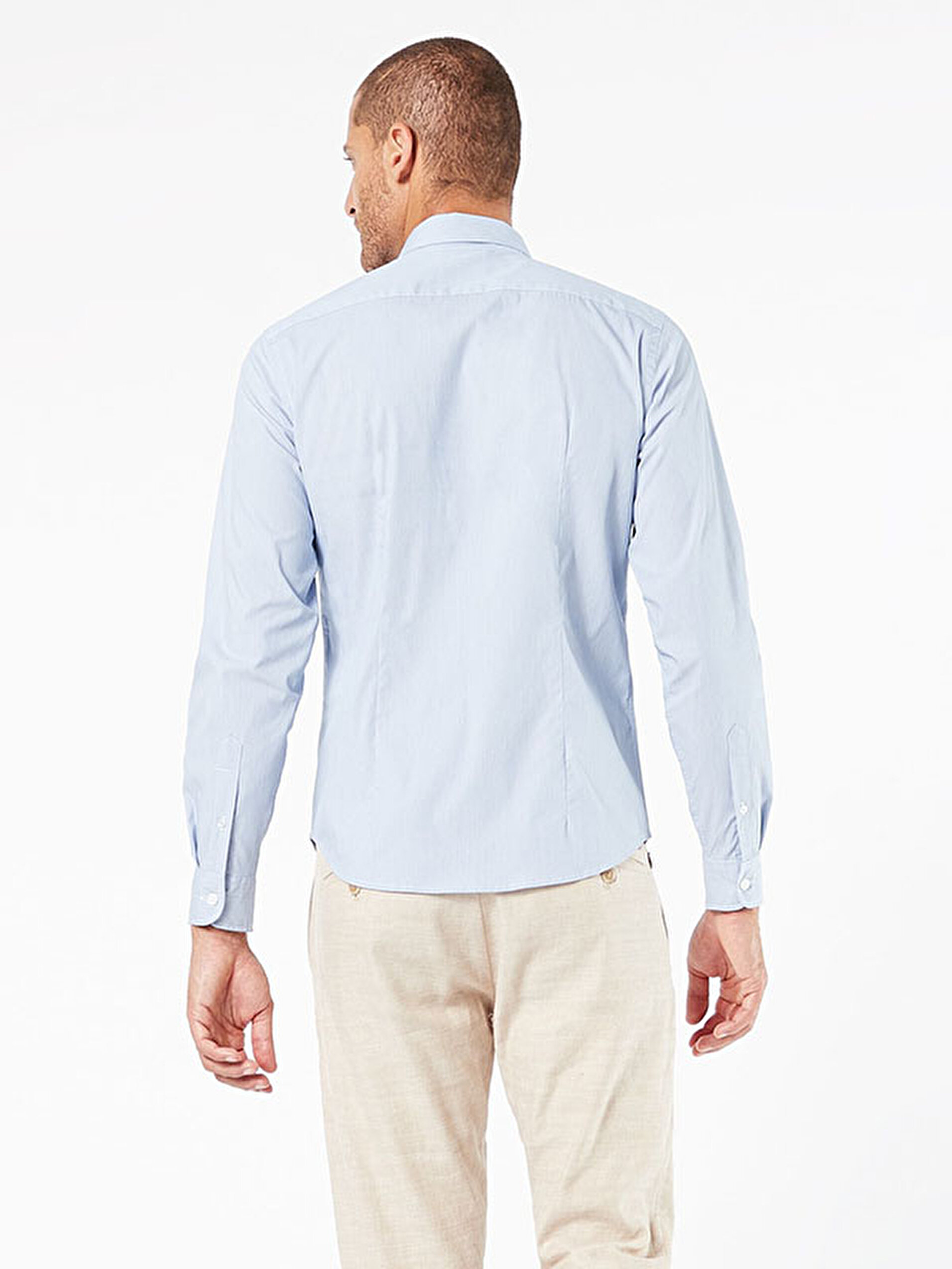 Refined Poplin Mavi Gömlek