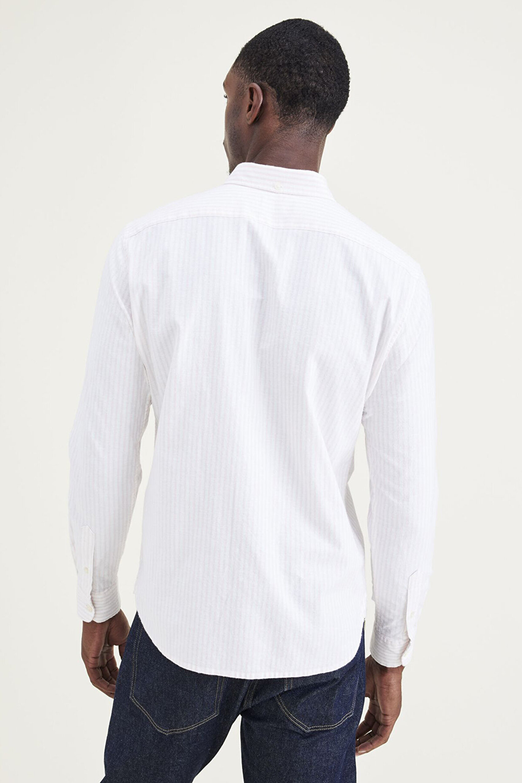 Slim Fit 2 Button Collar Çok Renkli Gömlek