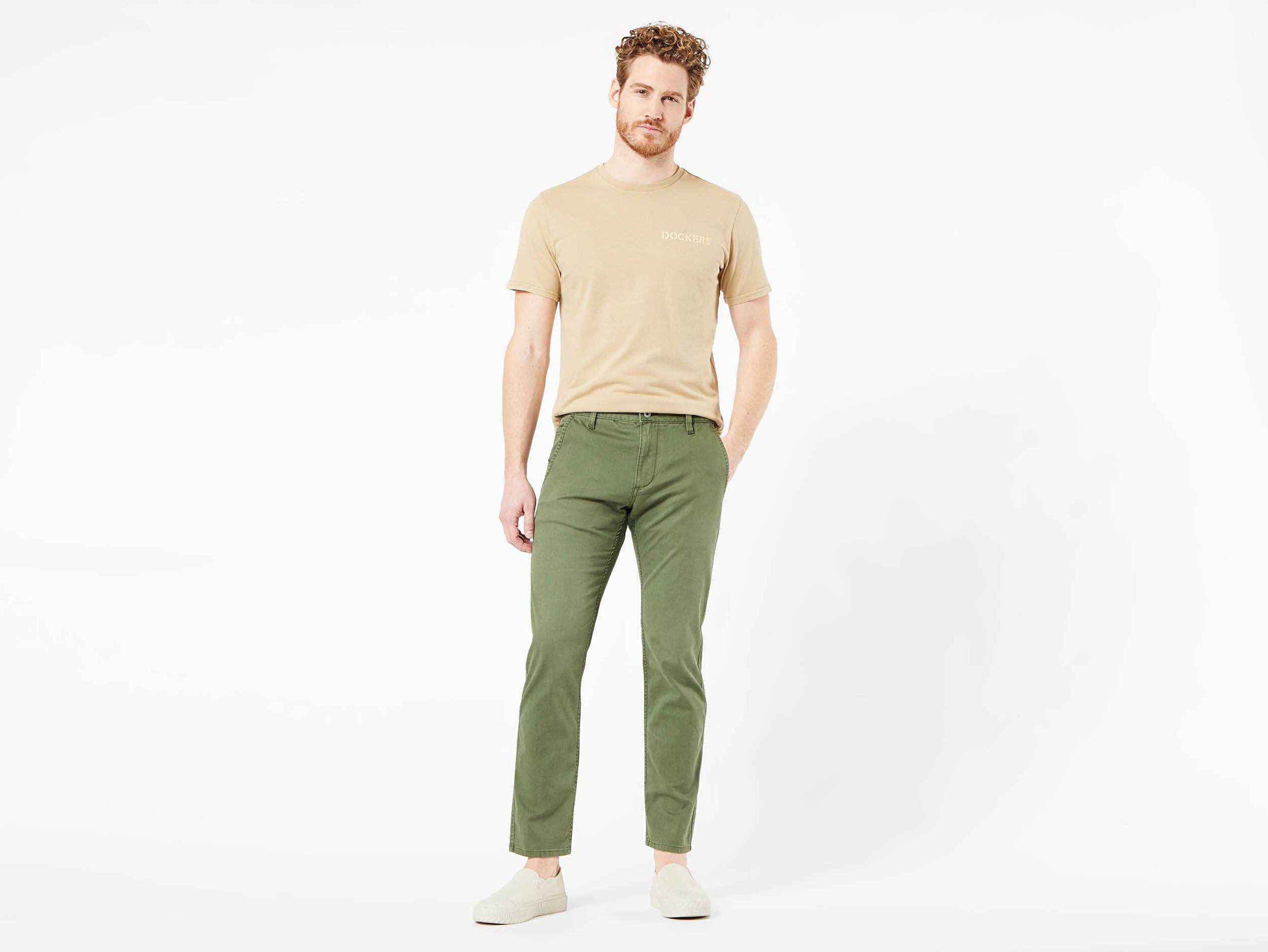 Waterless® Sustainable Alpha Khaki, Tapered Pantolon