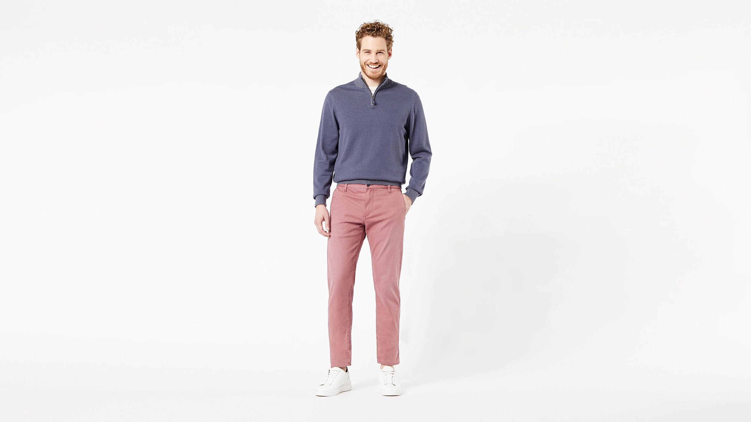 Waterless® Sustainable Alpha Khaki, Tapered Fit Pantolon