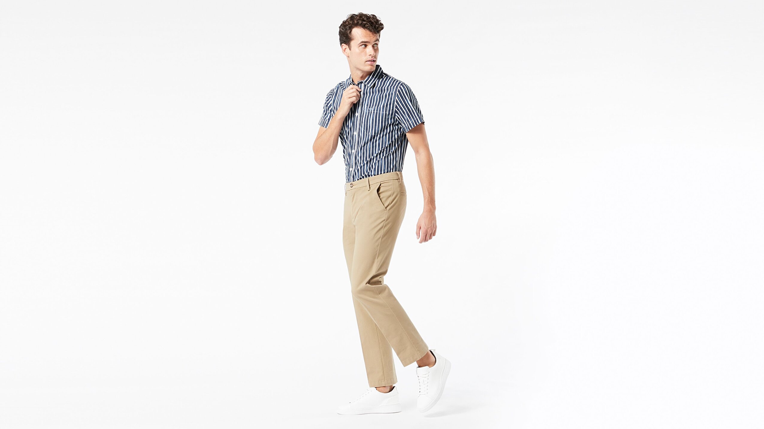 Smart 360 Flex Bej Workday Slim Fit Pantolon
