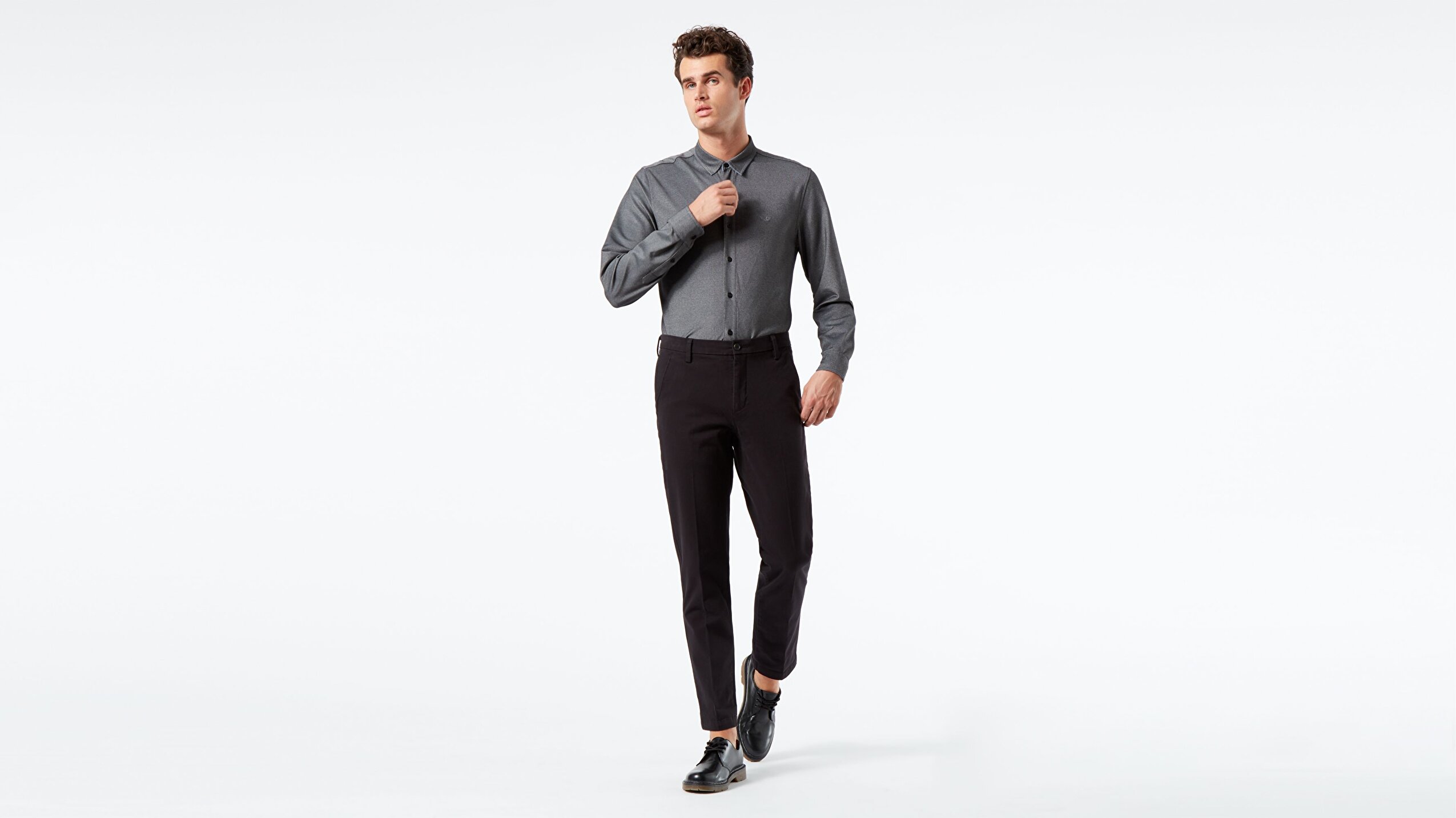 Smart 360 Flex Siyah Workday Slim Fit Pantolon