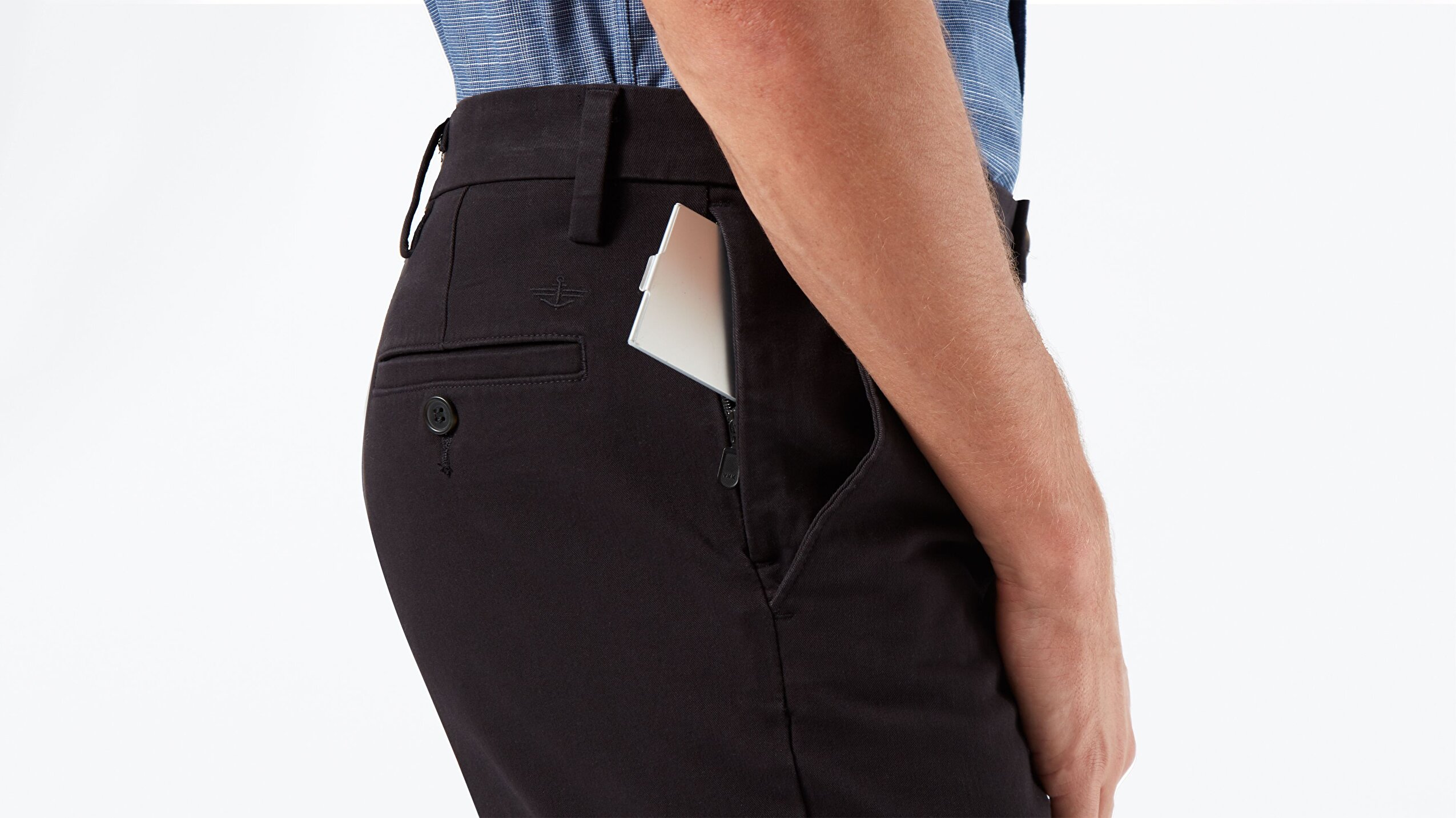 Smart 360 Flex Siyah Workday Slim Fit Pantolon