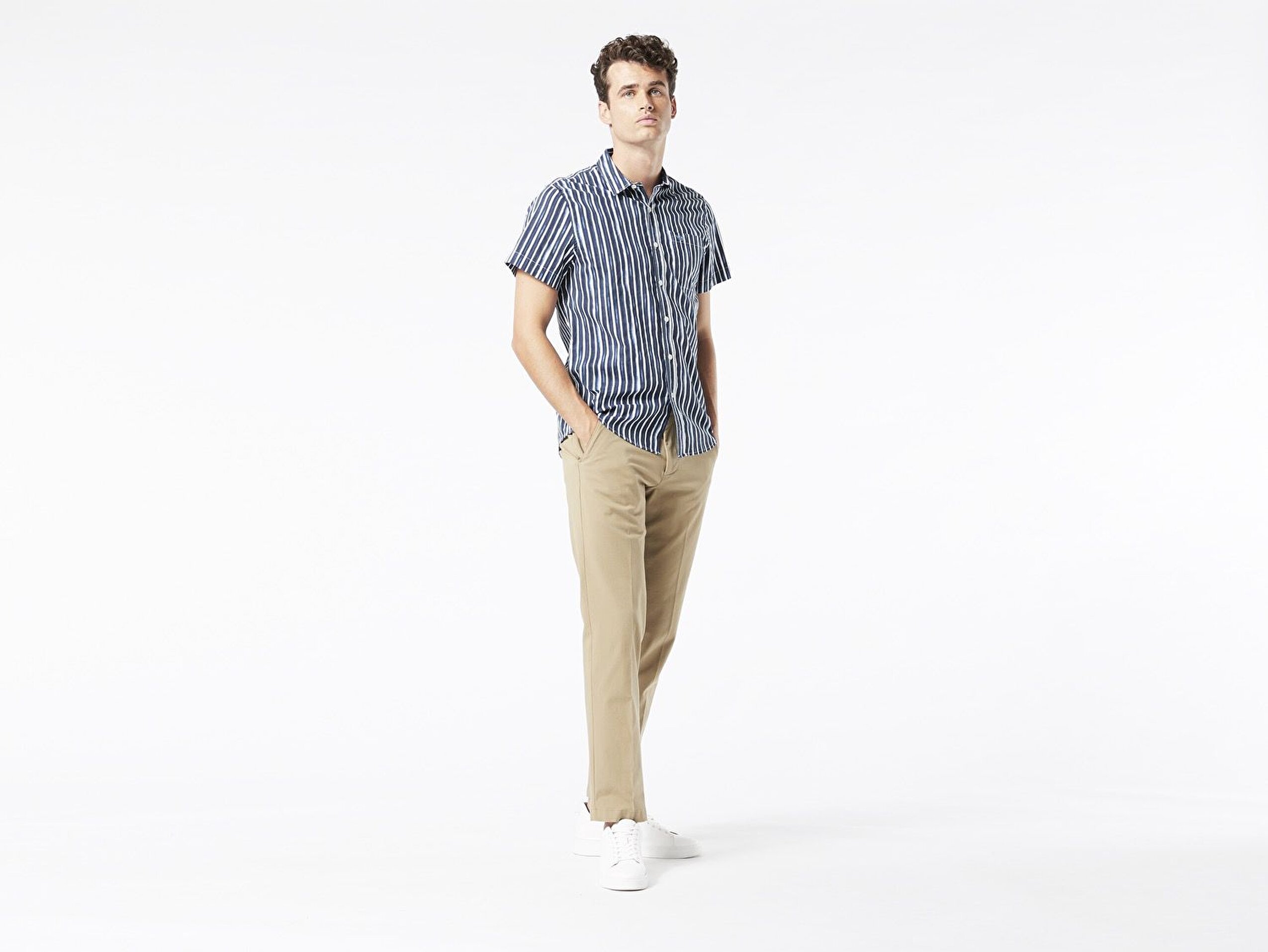 Washed Poplin, Kısa Kollu Gömlek