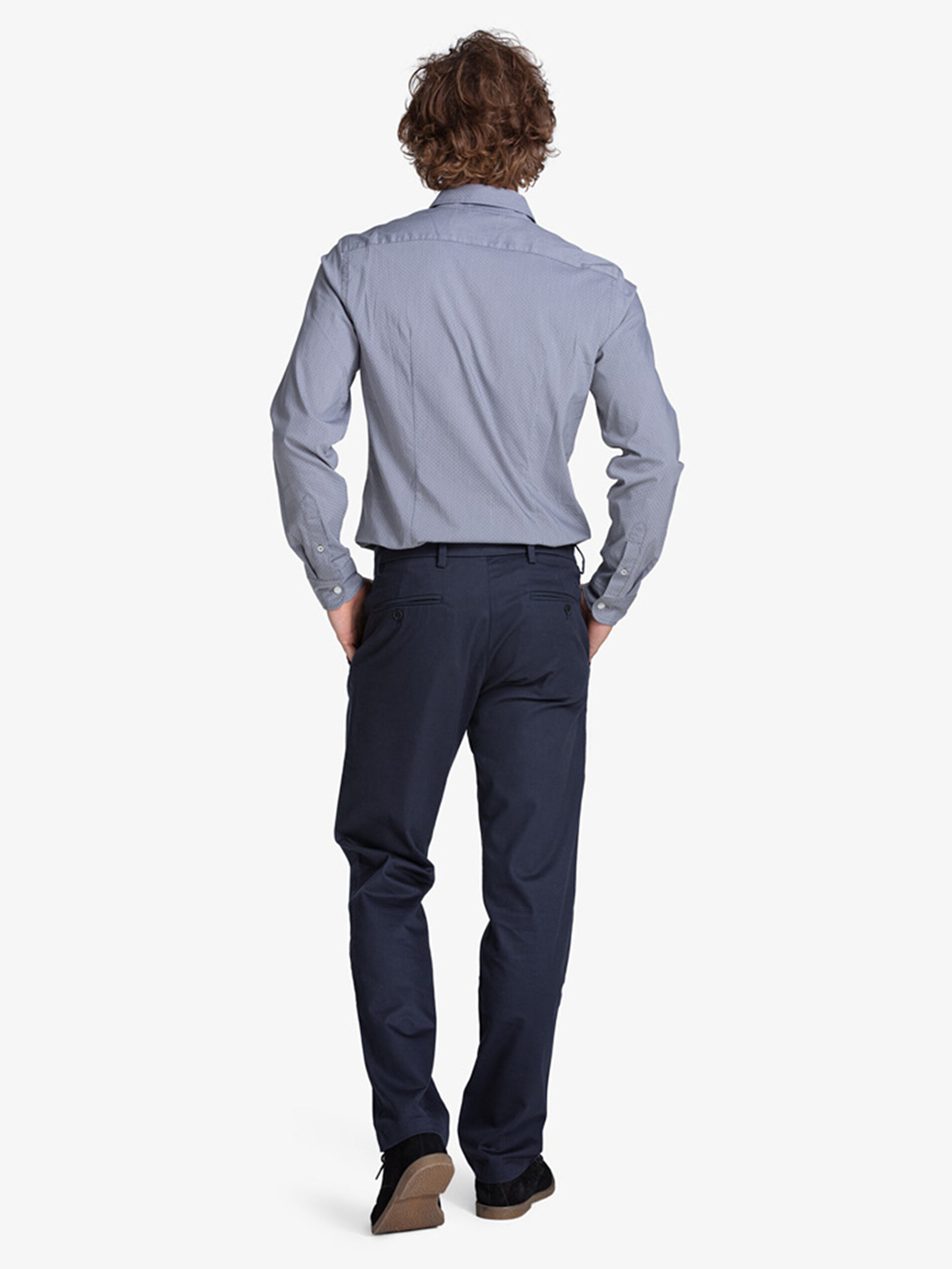 Signature Creaseless Lacivert Slim Fit Pantolon