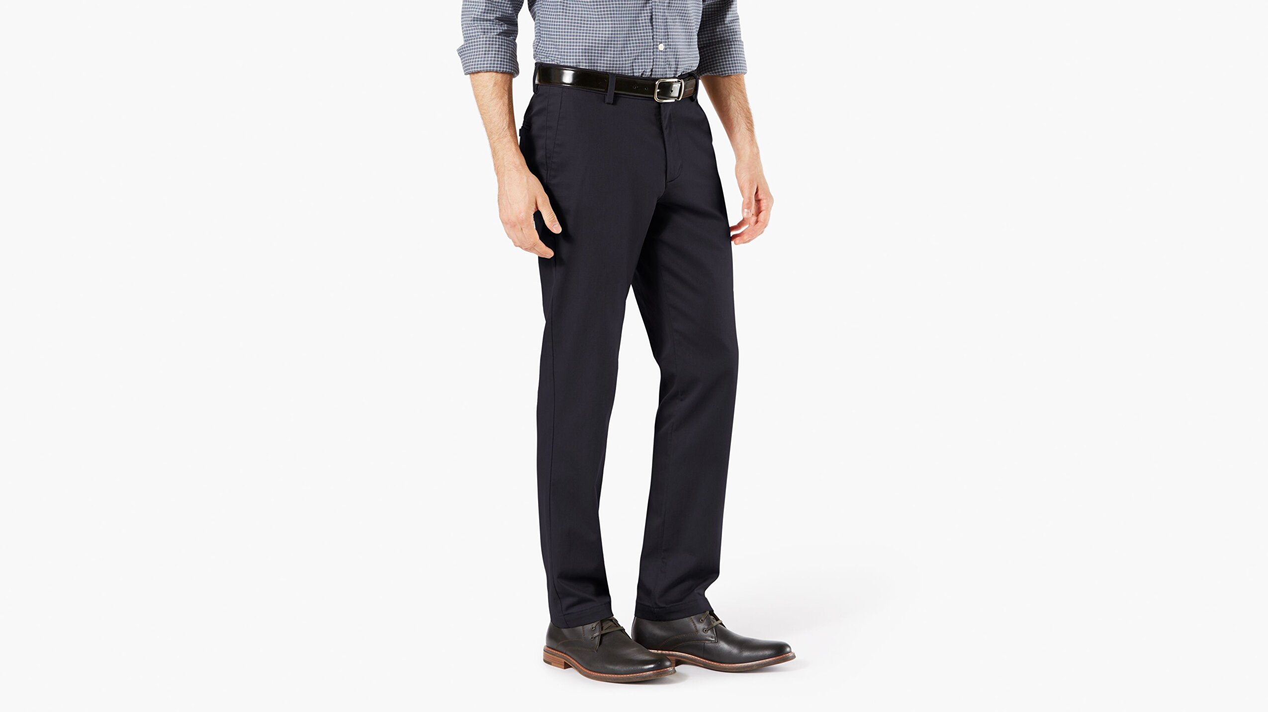 Signature Creaseless Lacivert Slim Fit Pantolon