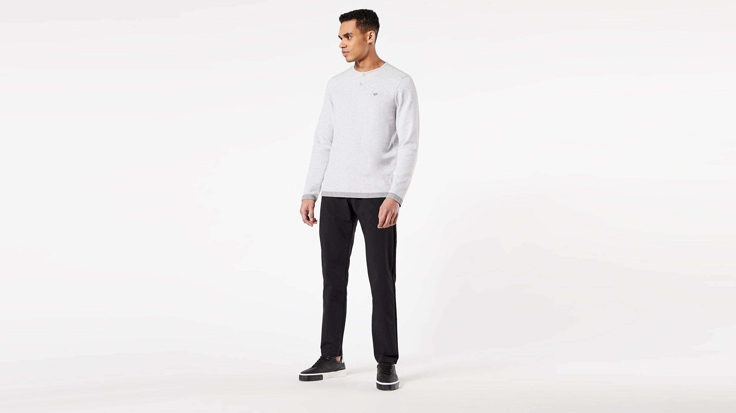 Textured Crew Tişört