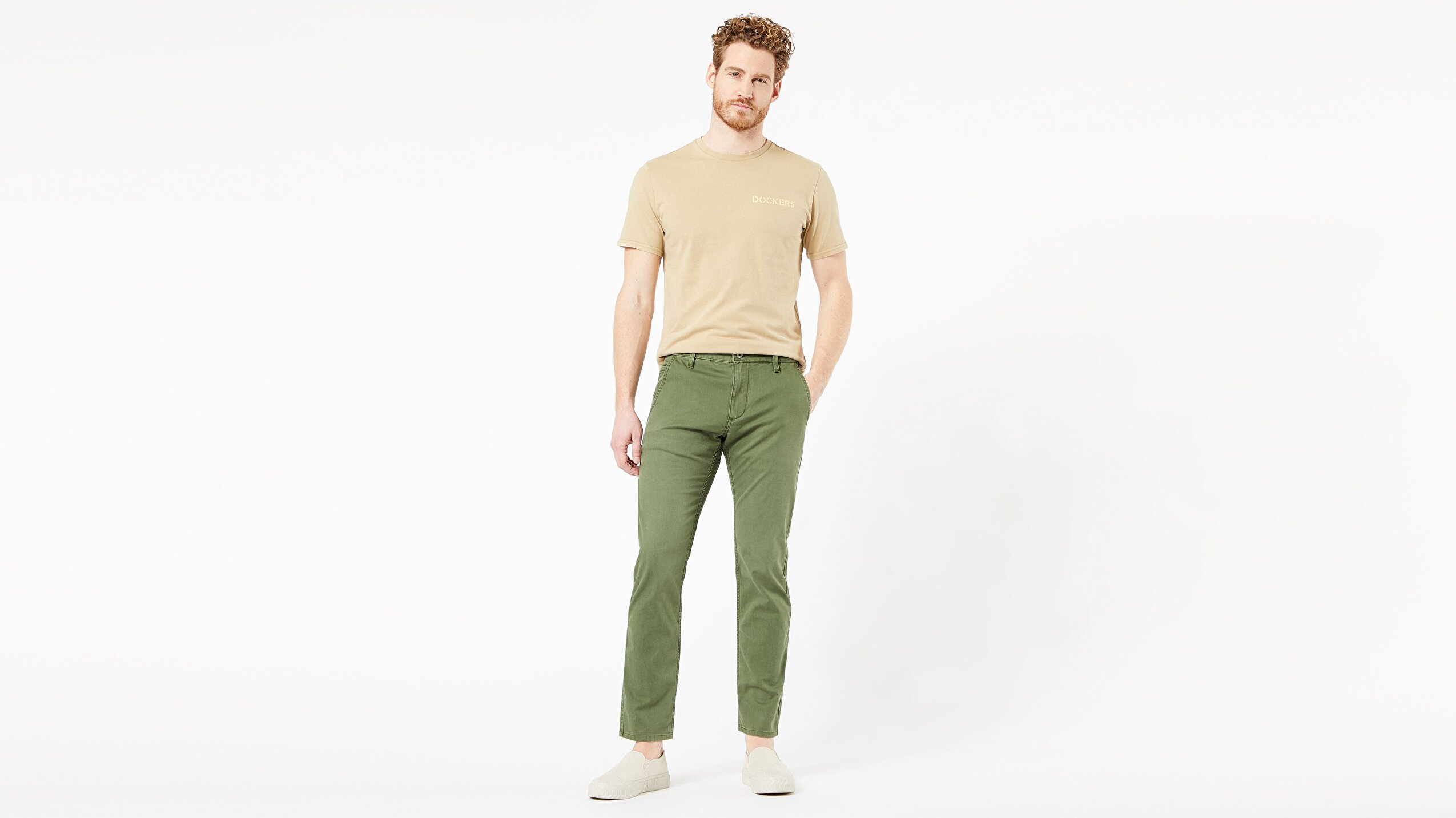 Waterless® Sustainable Alpha Khaki, Tapered Pantolon