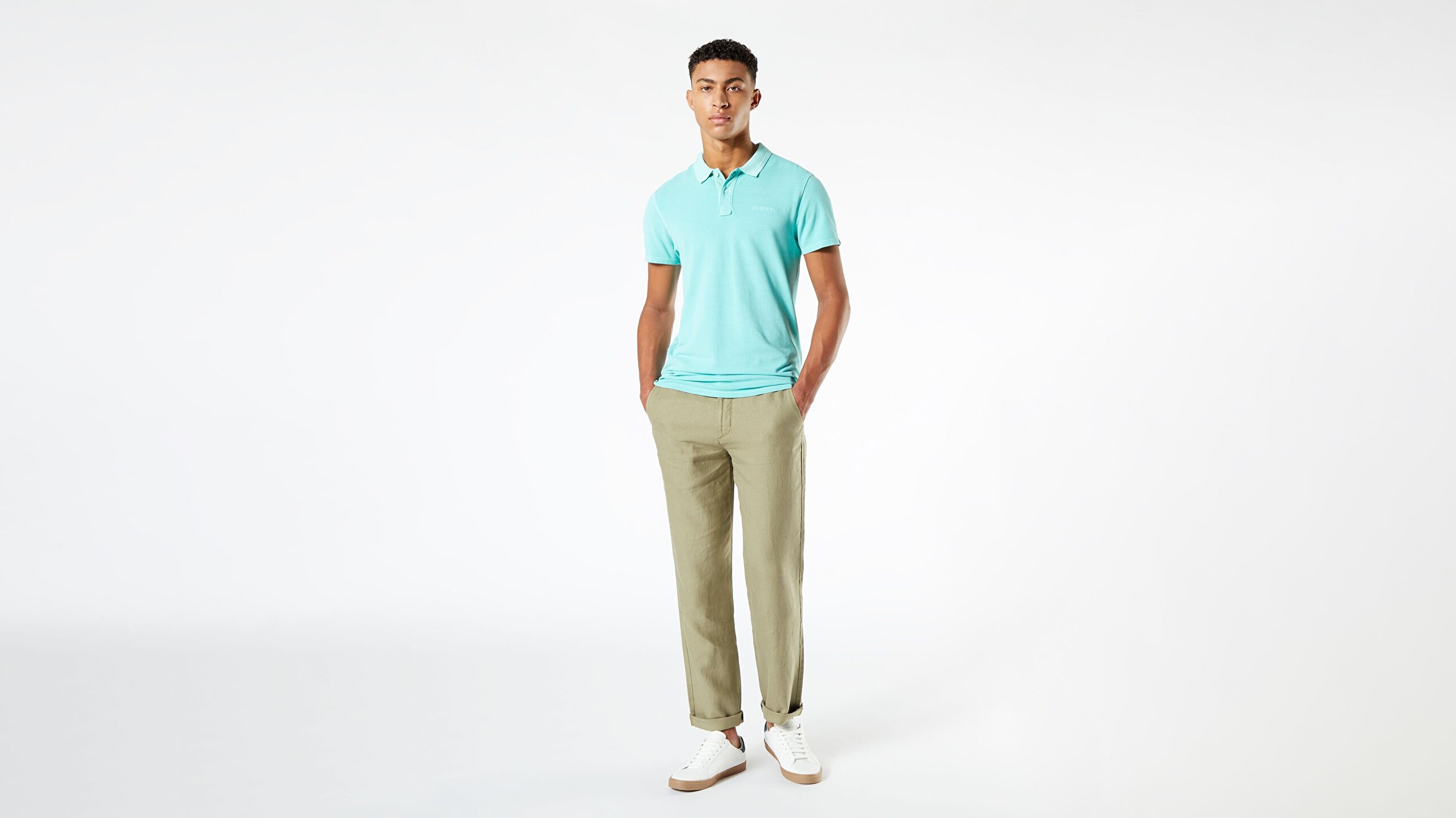 Linen Chino, Straight Fit