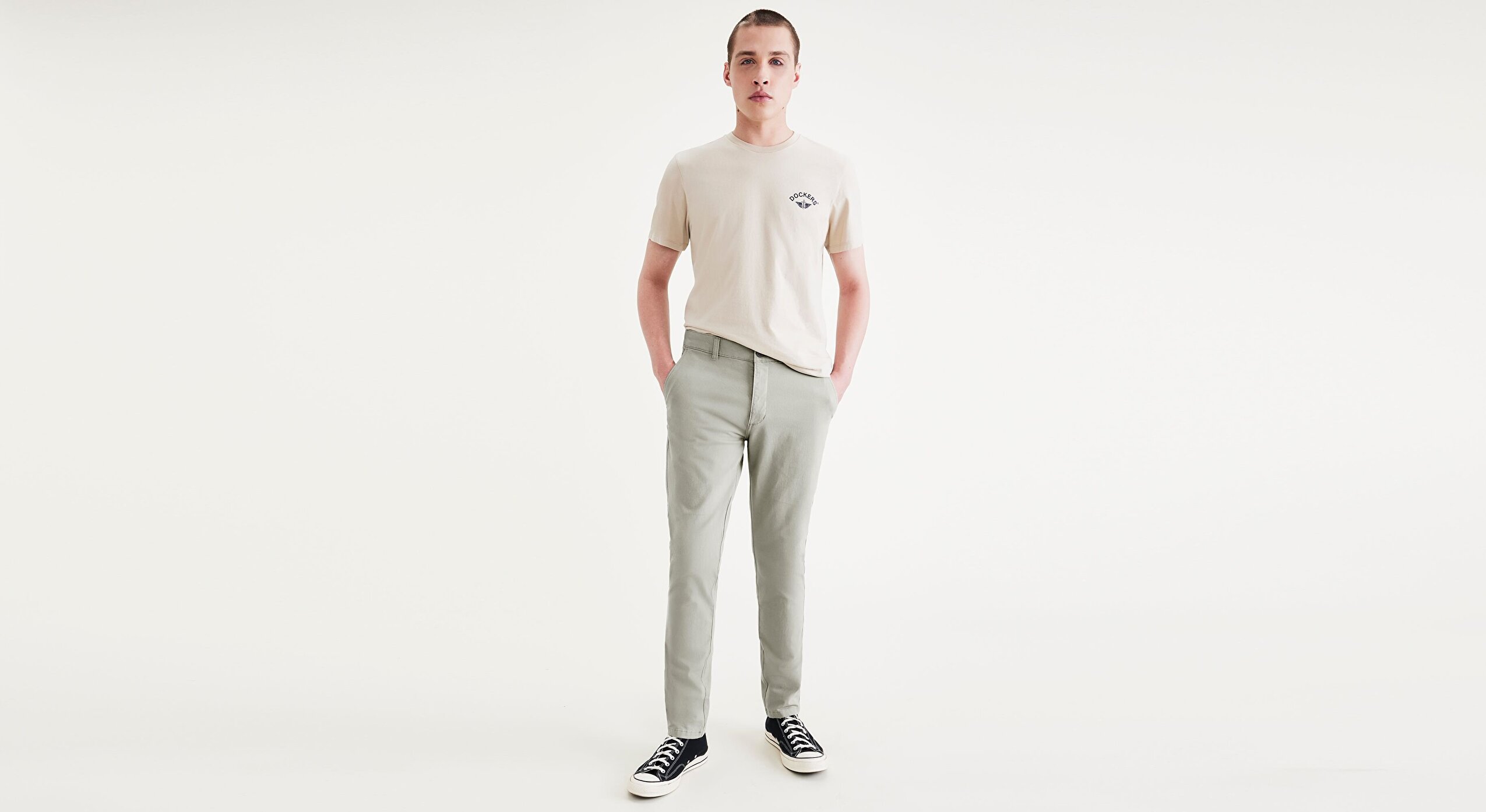Smart 360 Flex Yeşil Ultimate Skinny Fit Chino Pantolon