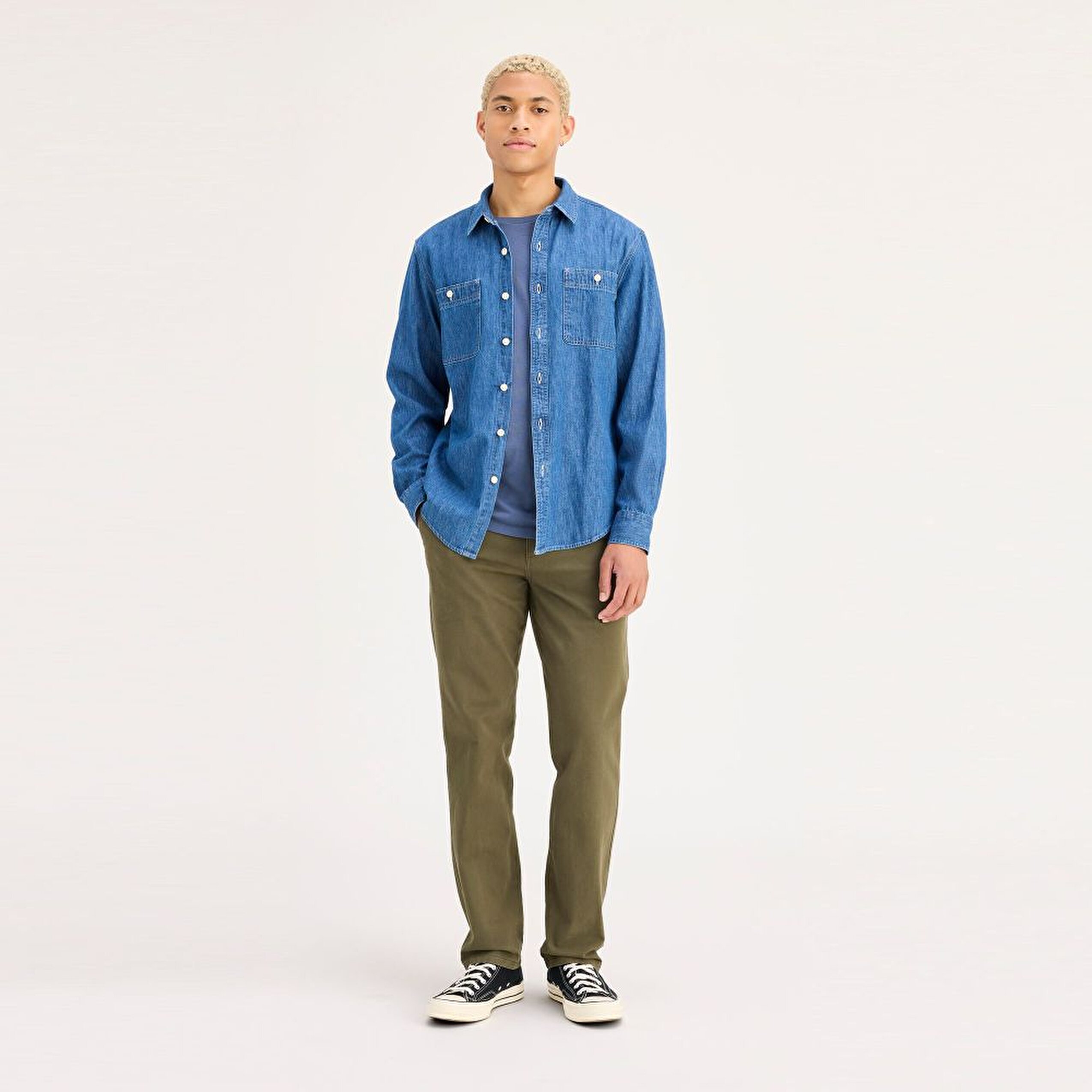 Smart 360 Flex Koyu Yeşil Ultimate Slim Fit Chino Pantolon