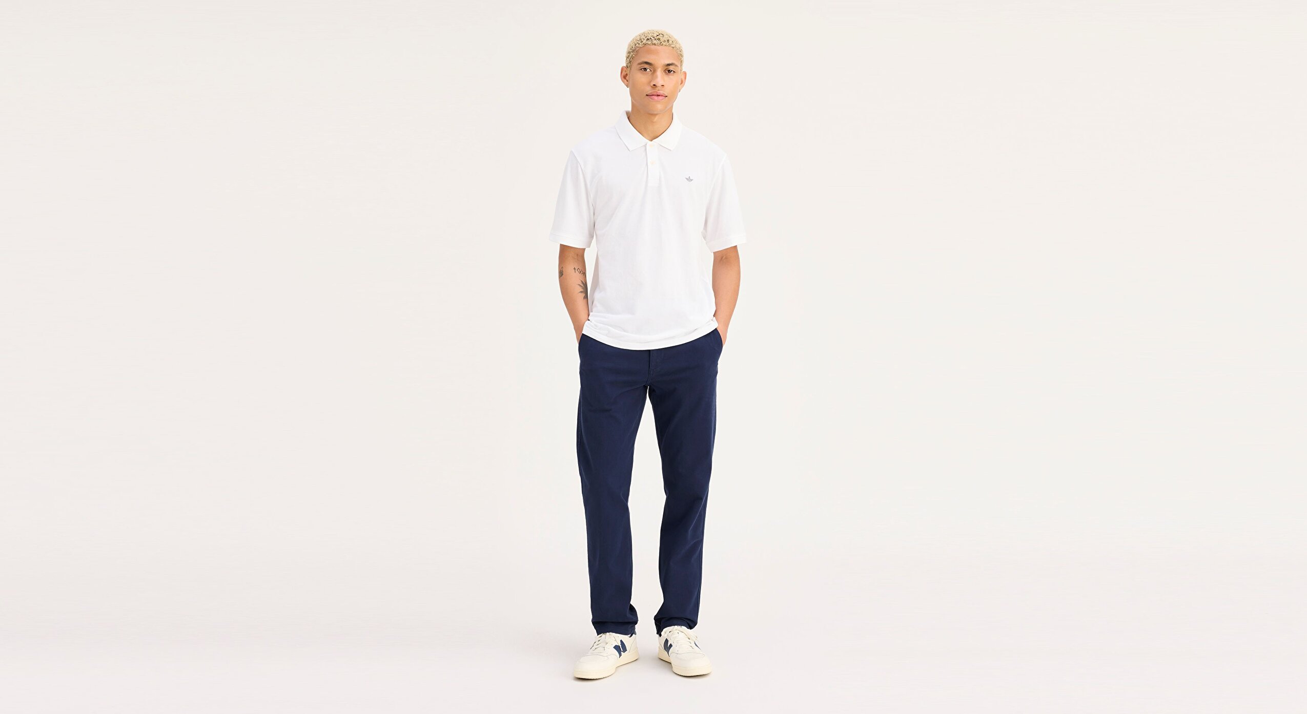 Smart 360 Flex Lacivert Ultimate Slim Fit Chino Pantolon