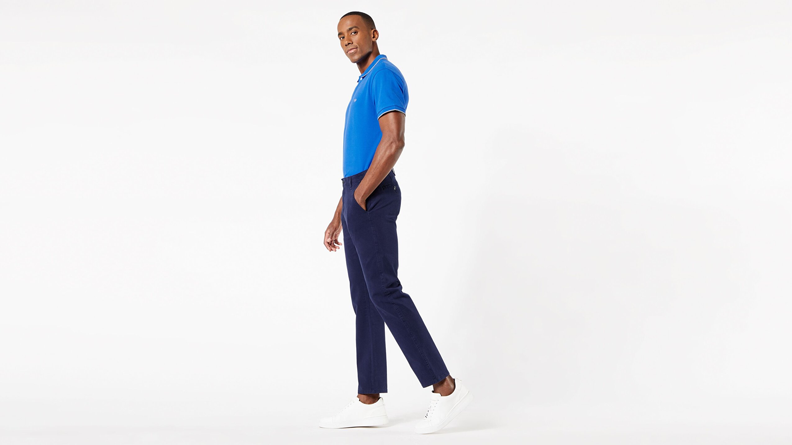 Smart 360 Flex Lacivert Ultimate Slim Fit Chino Pantolon