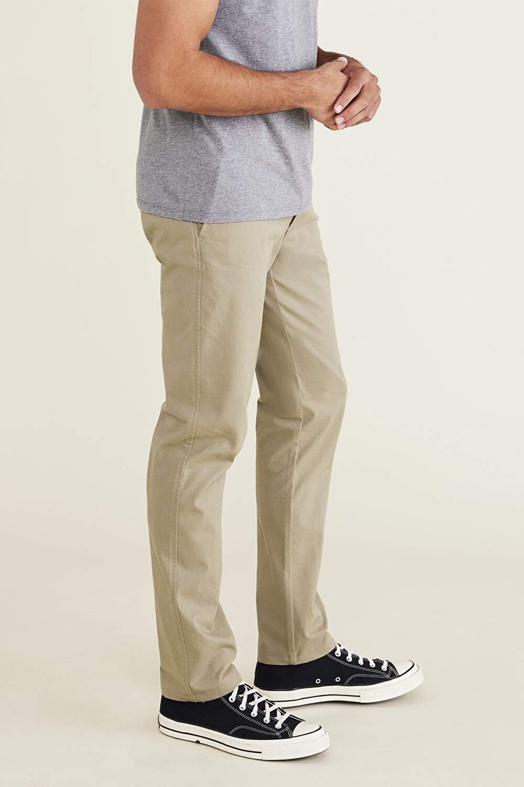 Smart 360 Flex Bej Ultimate Slim Fit Chino Pantolon