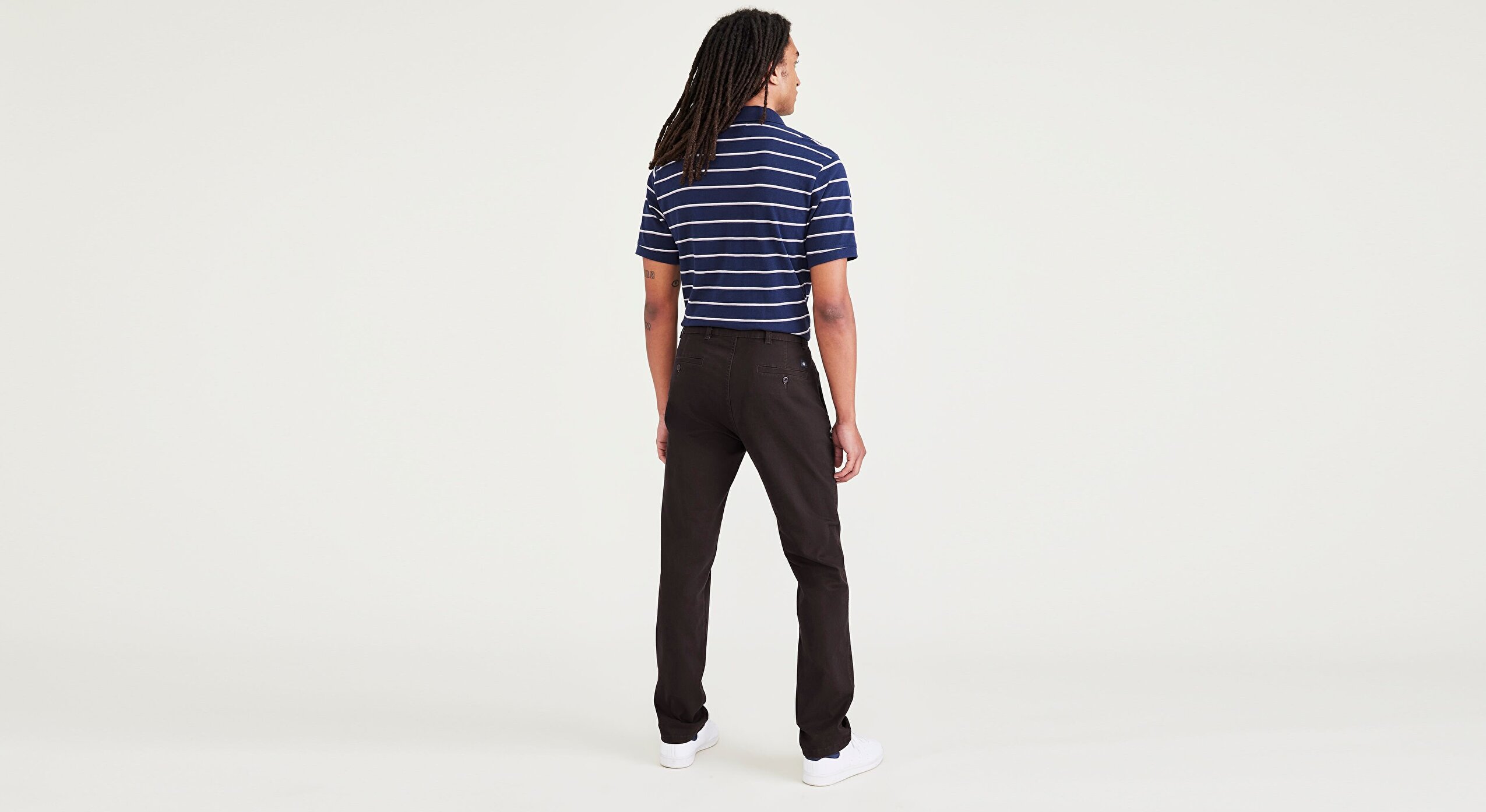 Smart 360 Flex Siyah Ultimate Slim Fit Chino Pantolon