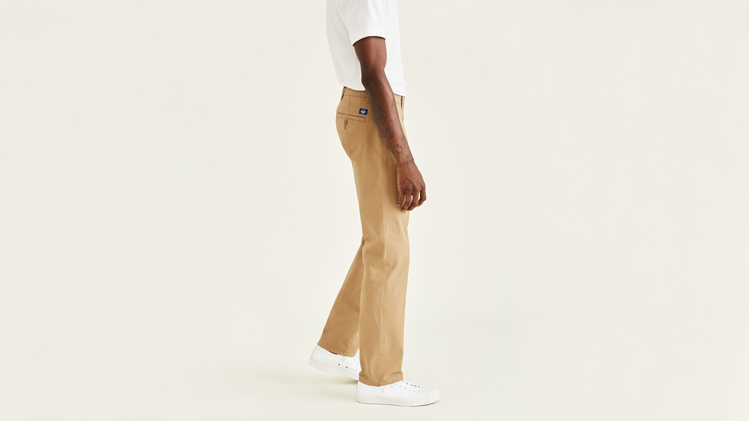 Smart 360 Flex Bej Ultimate Straight Fit Chino Pantolon