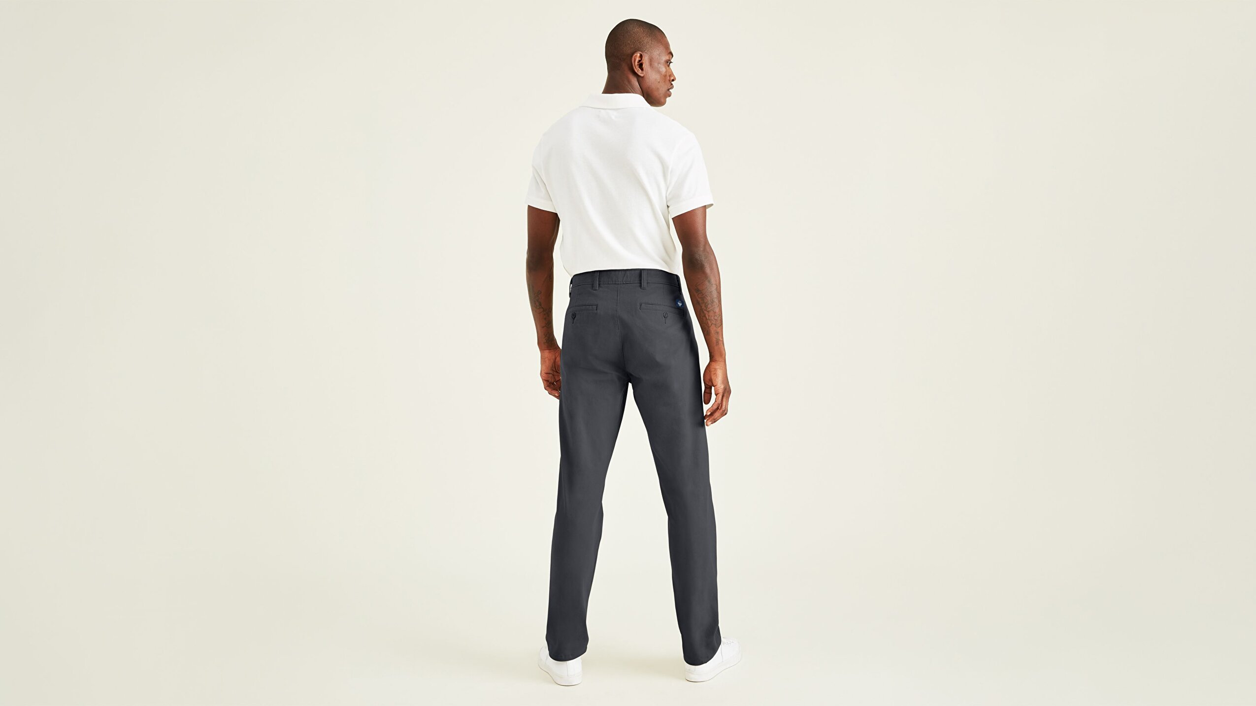 Smart 360 Flex Koyu Gri Ultimate Straight Fit Chino Pantolon