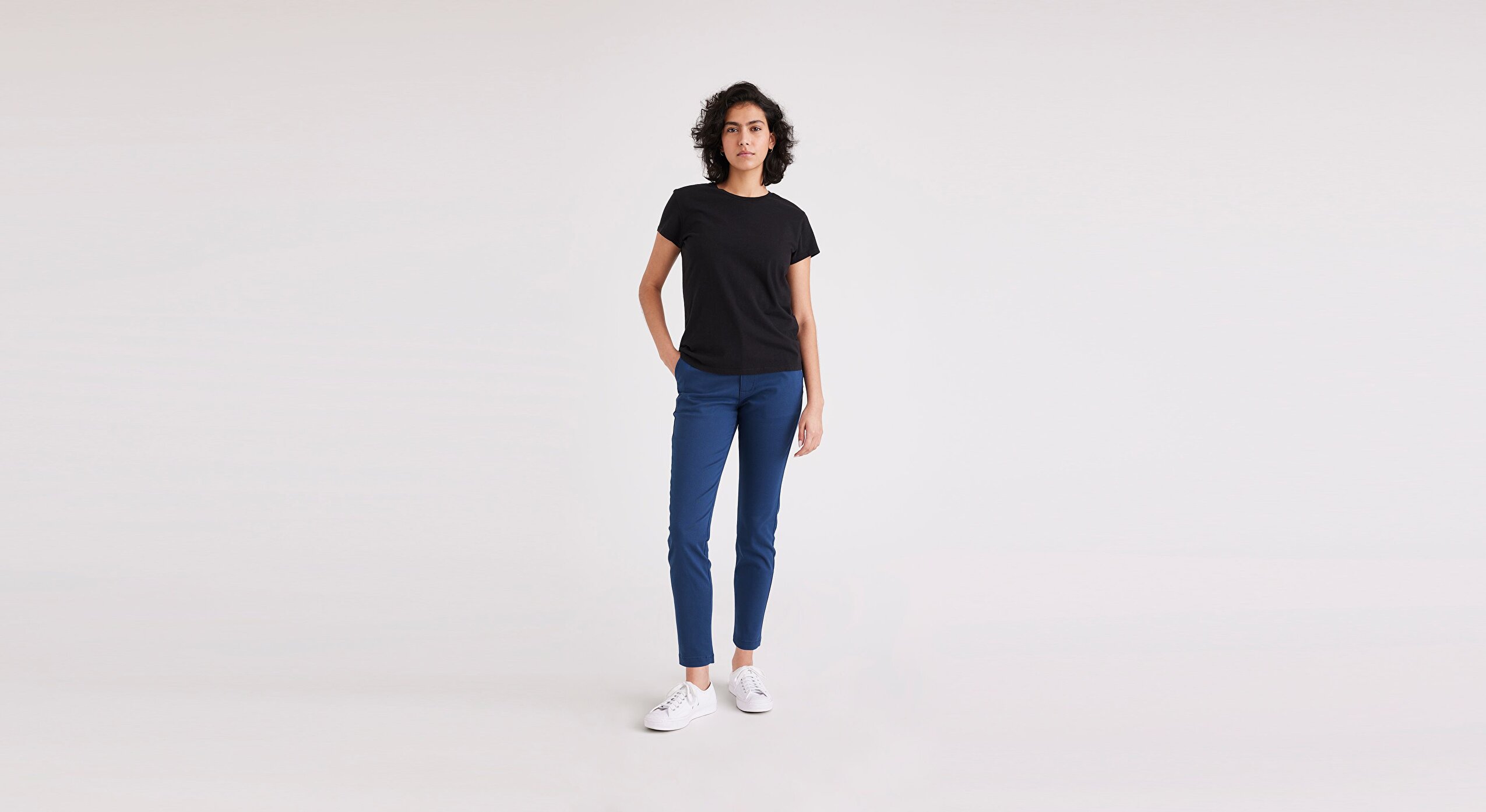 Weekend Chino Lacivert Skinny Fit Pantolon