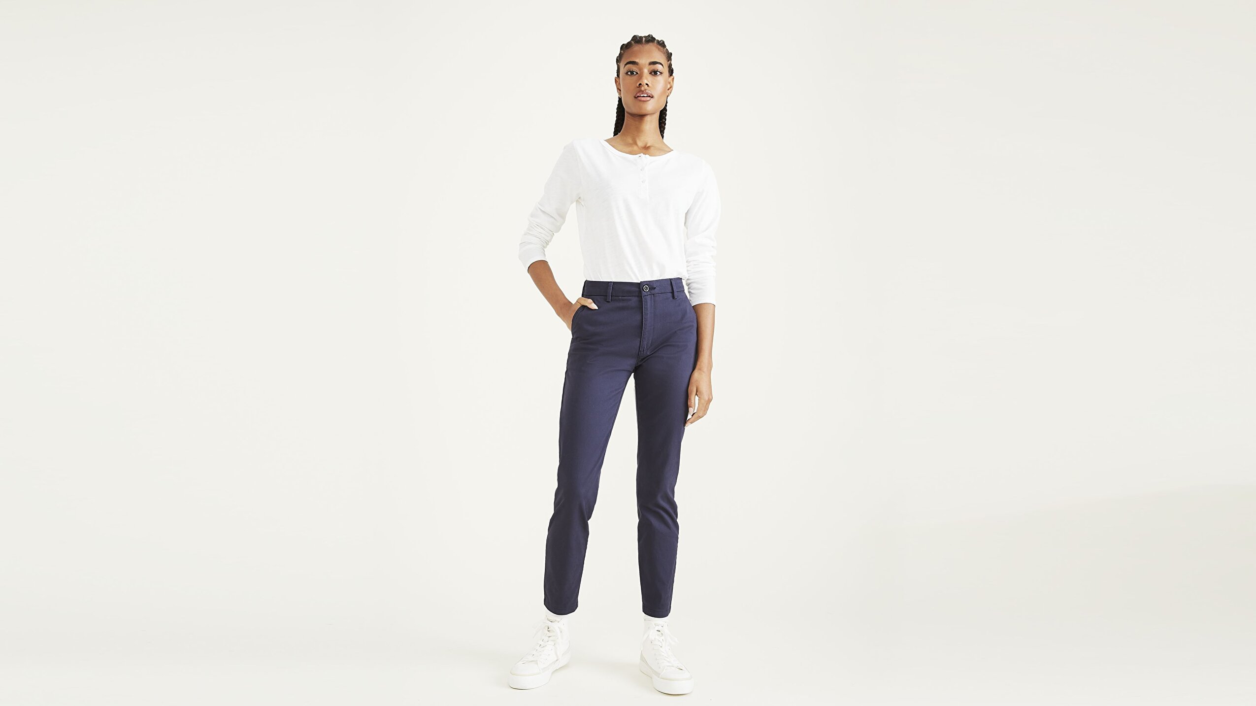 Weekend Chino Lacivert Skinny Fit Pantolon