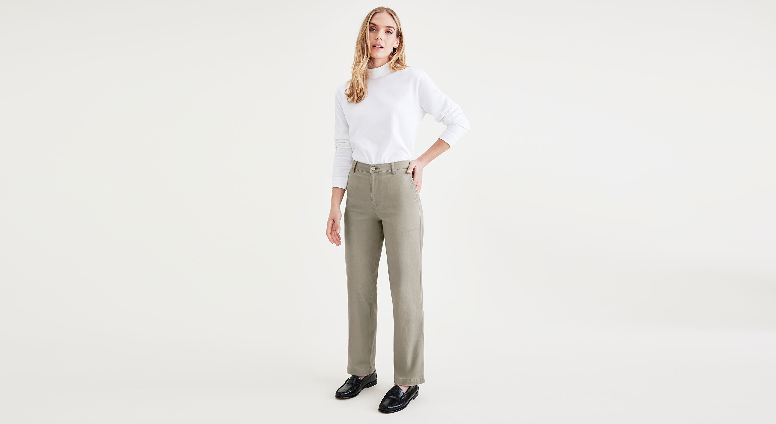 Original Khaki High Straight Fit Pantolon