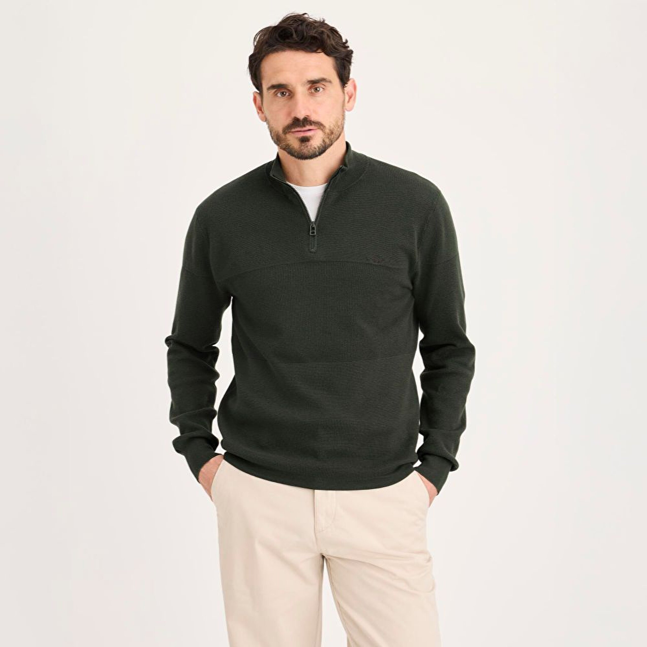 1/4 Fermuarlı Kazak