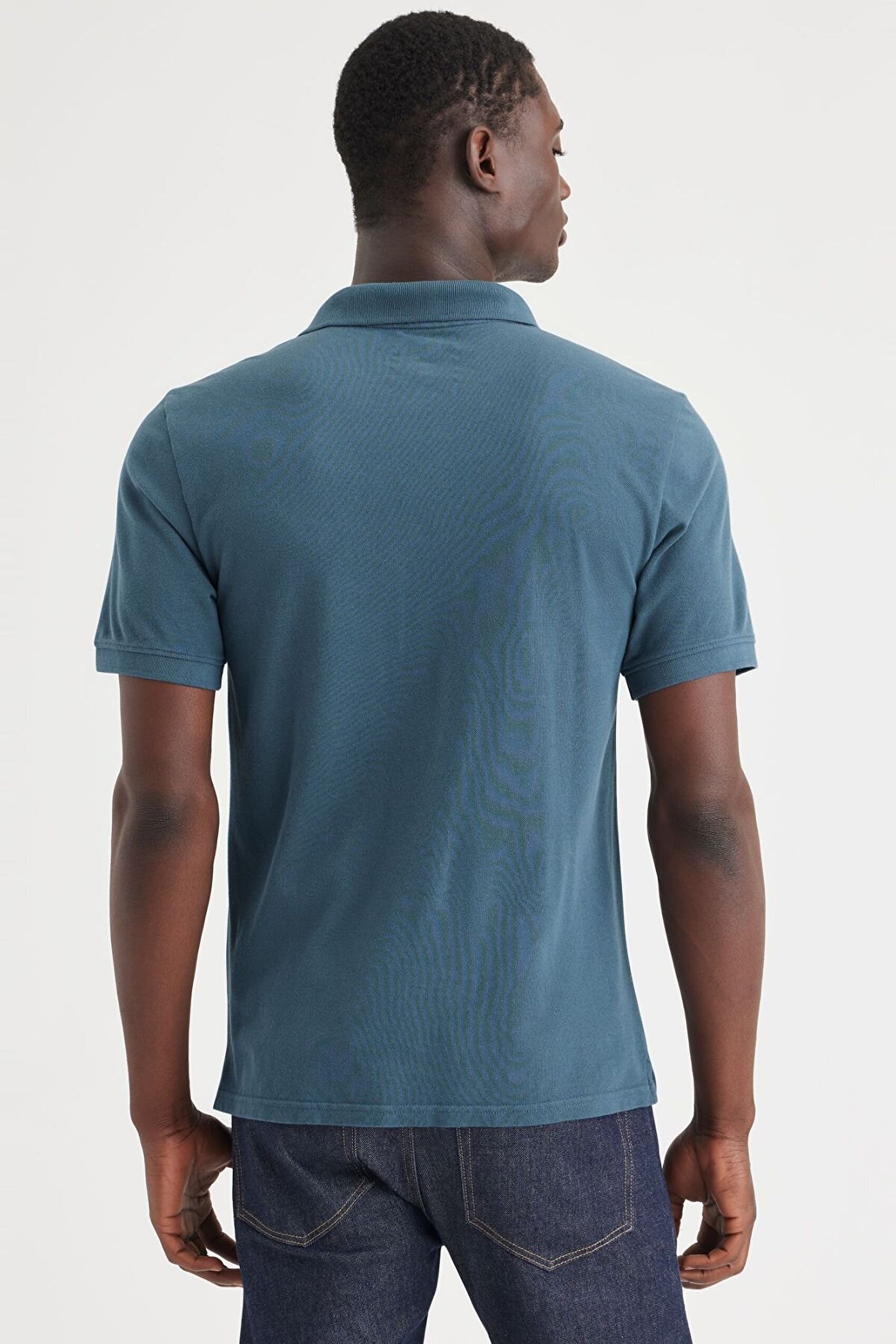 Rib Collar Polo Tişört