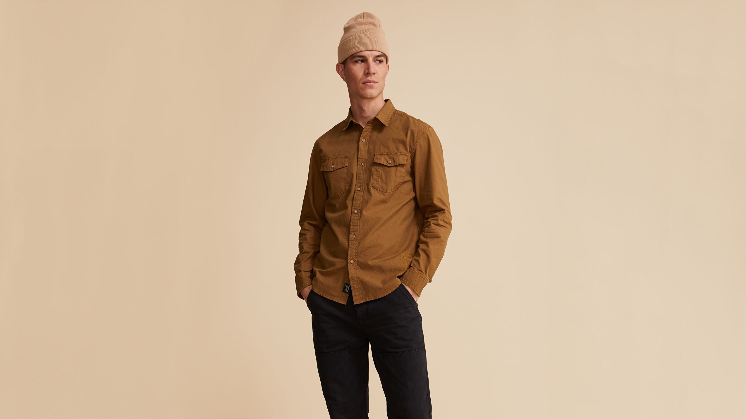 2 Pocket Icon Gd Dark Ginger Tops