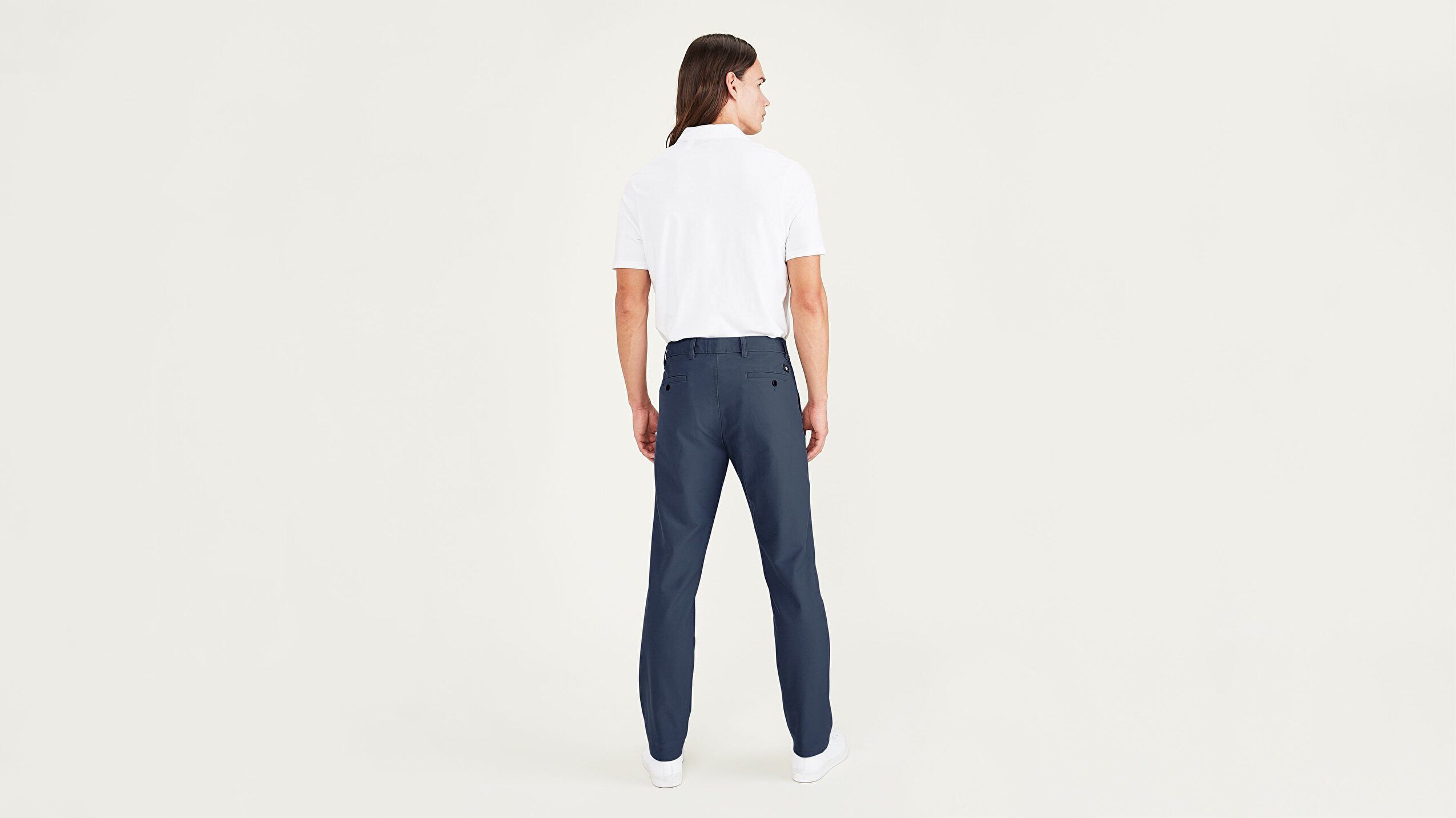 Smart 360 Comfort Knit Lacivert Slim Fit Chino Pantolon