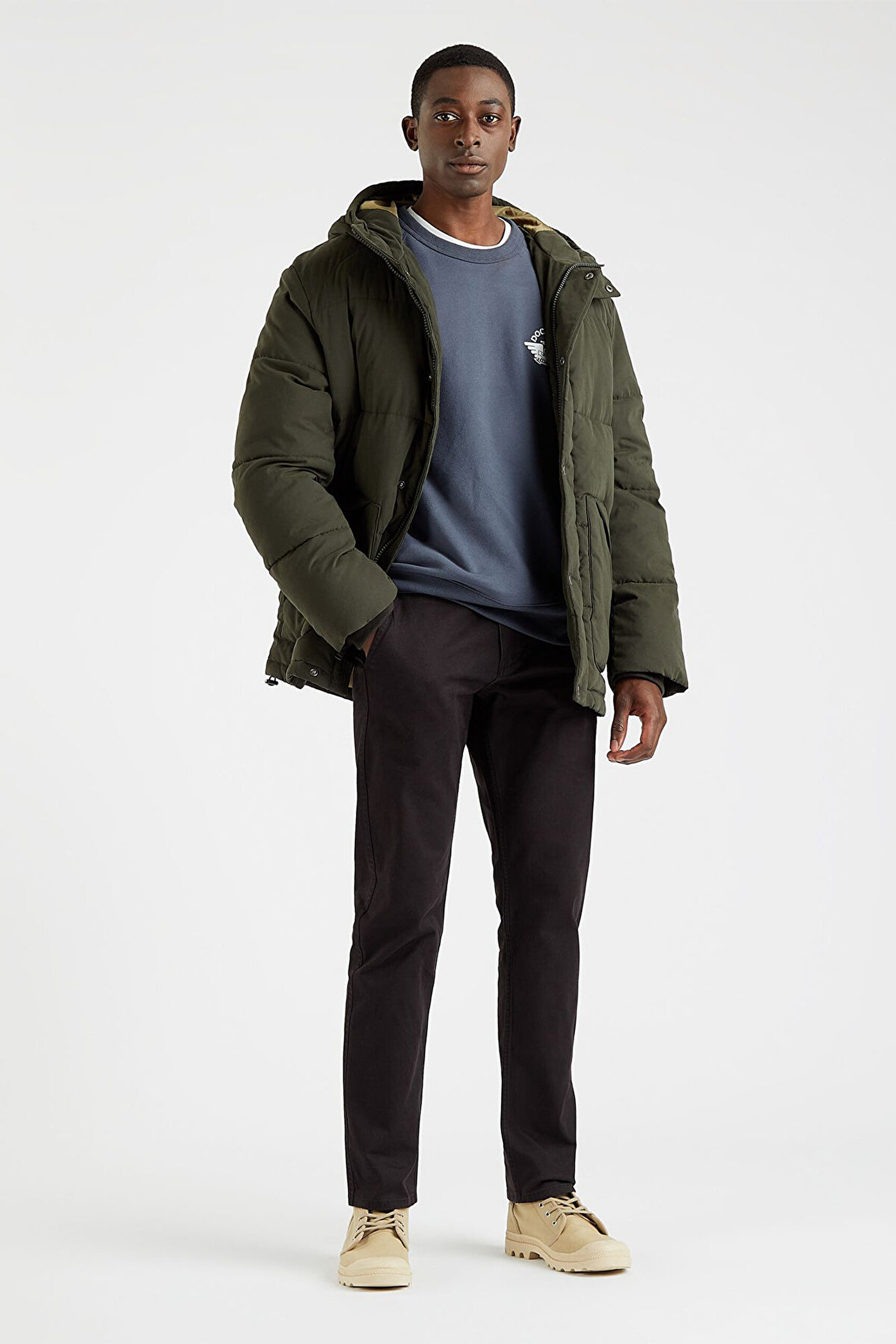 Micro Twill Barn Puffer Parka