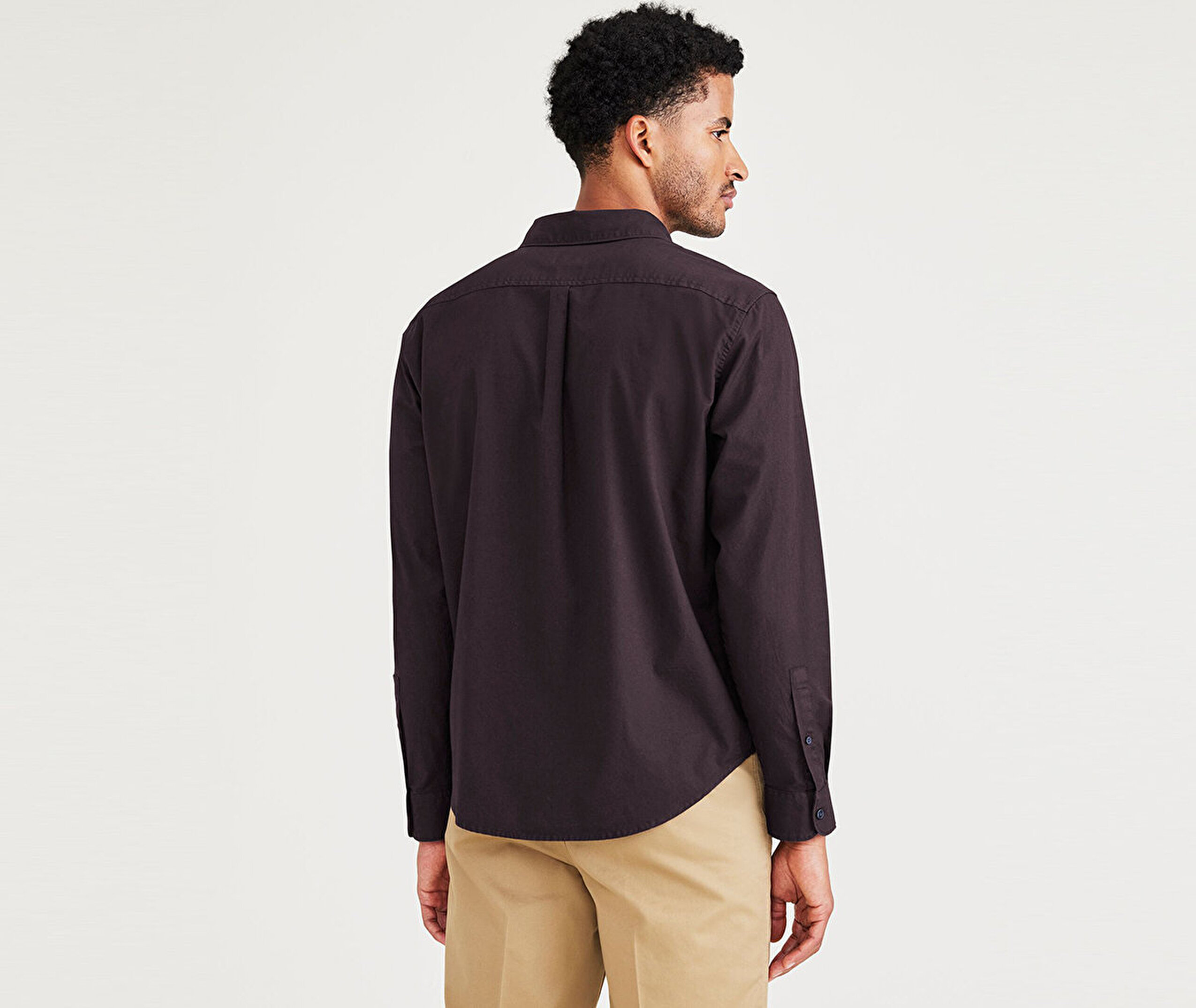 Stretch Oxford Kahverengi Gömlek