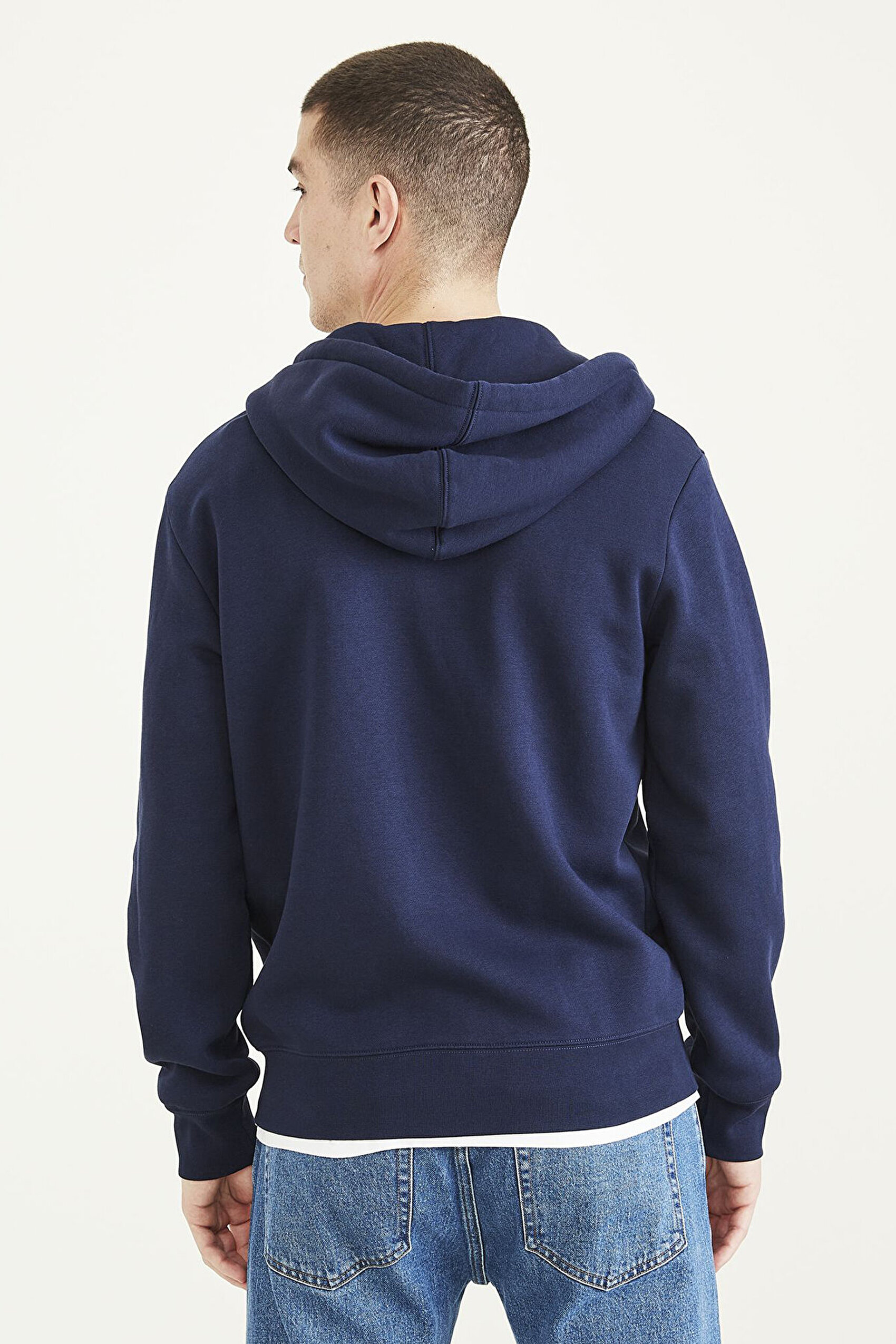 Full Zip Lacivert Hoodie