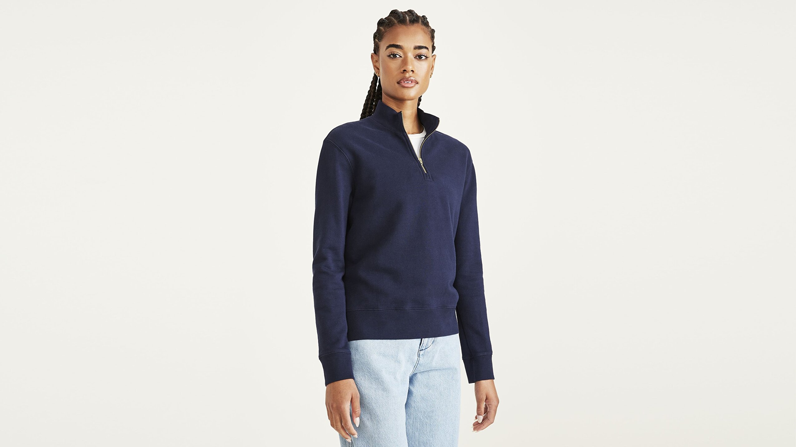 1/4 Fermuarlı Sweatshirt