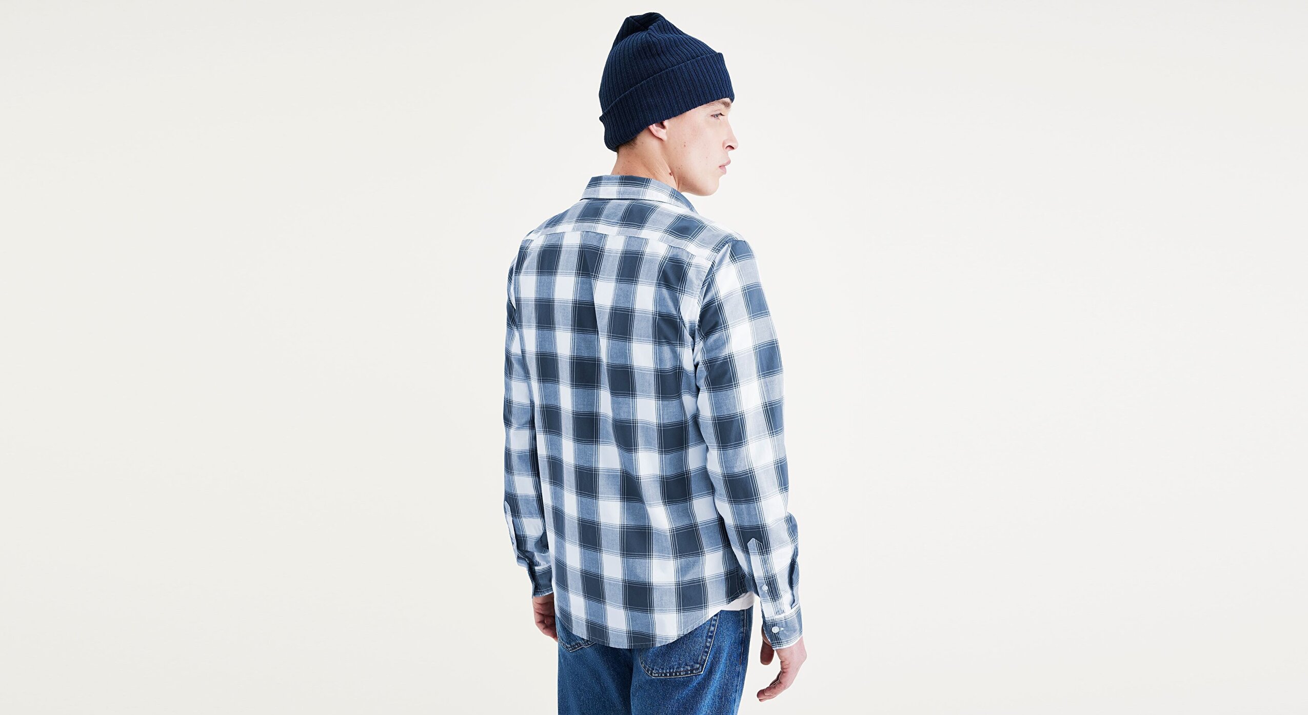 Casual Mavi Gömlek, Slim Fit