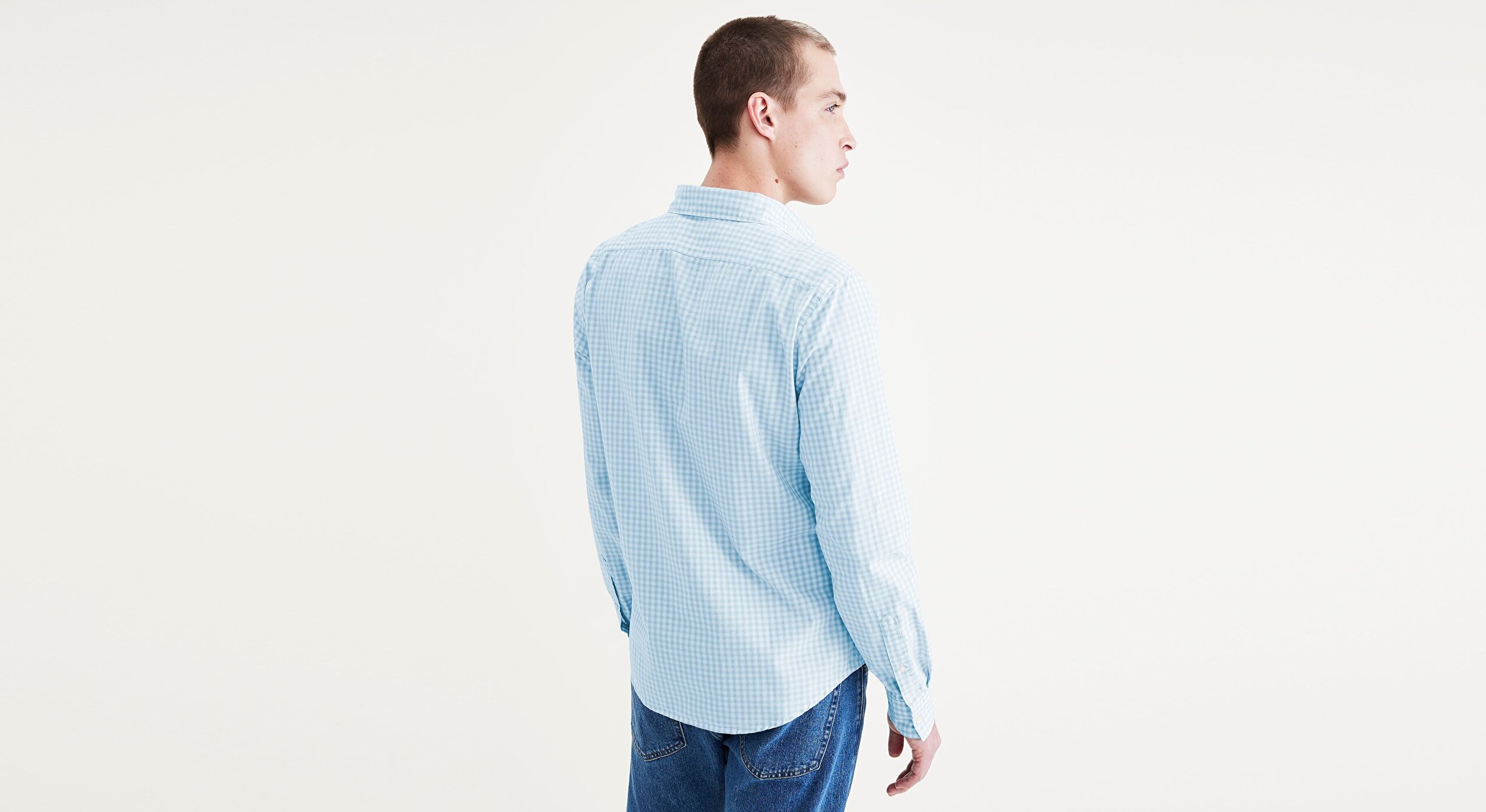 Casual Mavi Gömlek, Slim Fit