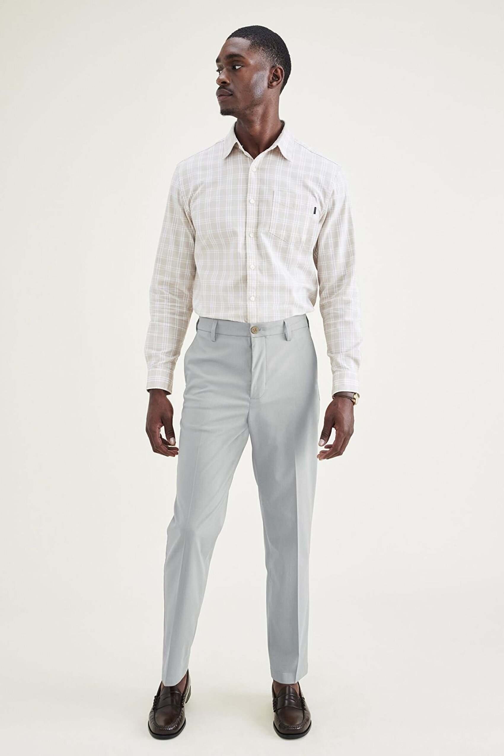 Go Signature Khaki Straight Fit Pantolon