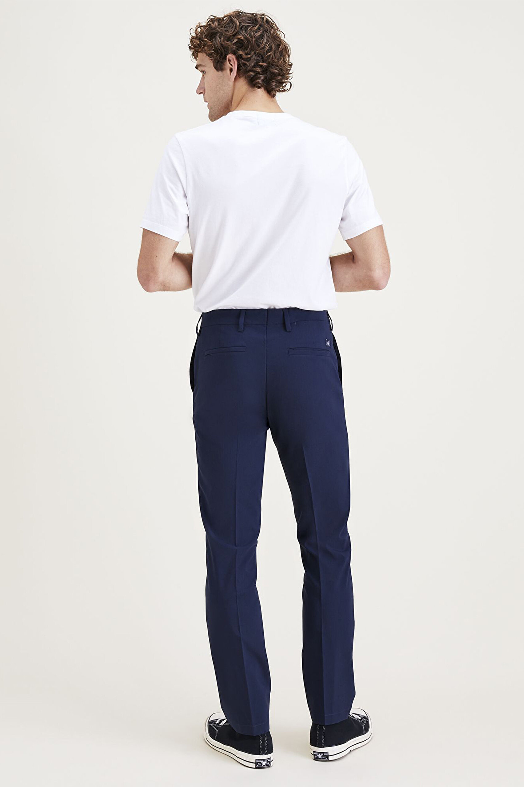 Signature Go Lacivert Khaki Slim Fit Pantolon