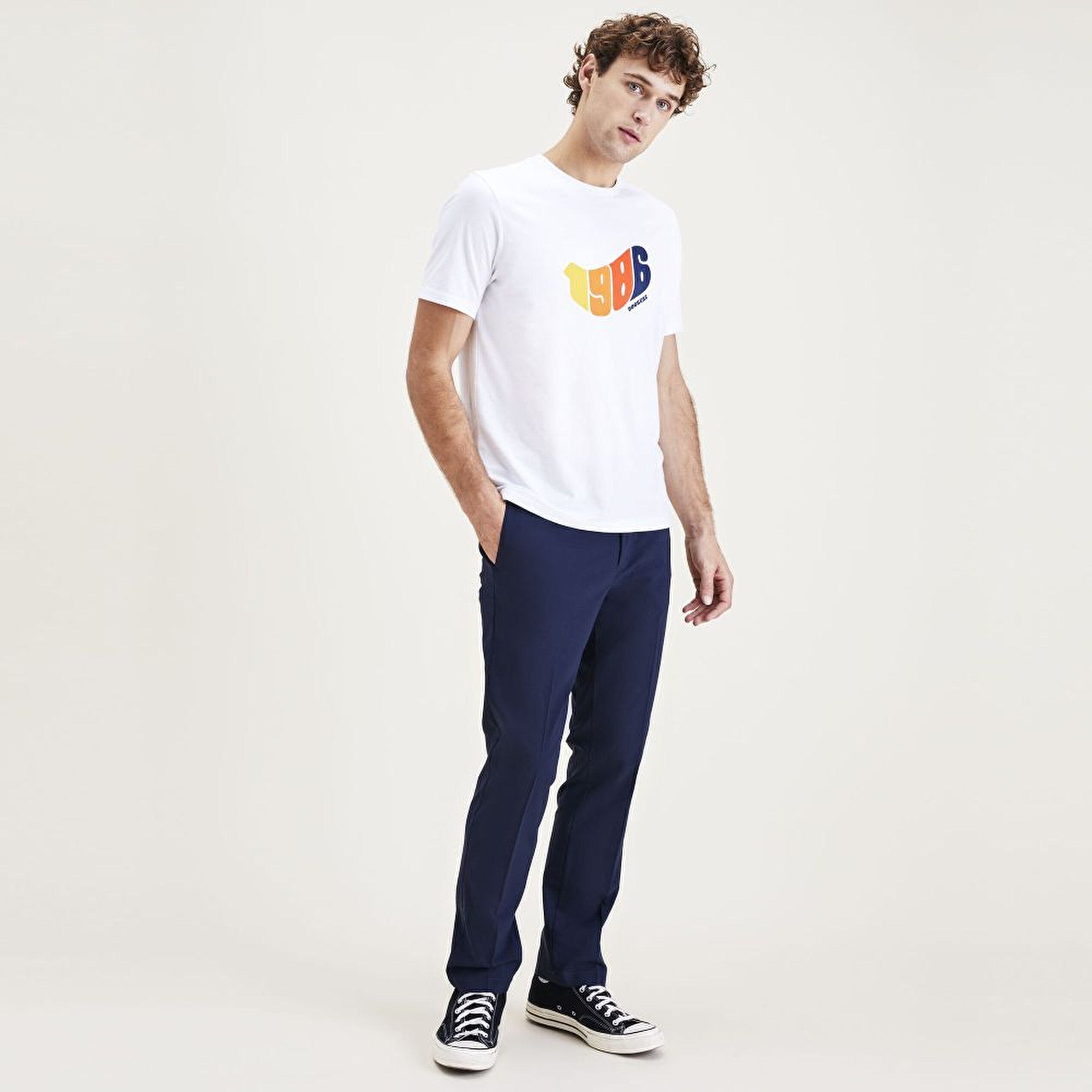 Signature Go Lacivert Khaki Slim Fit Pantolon