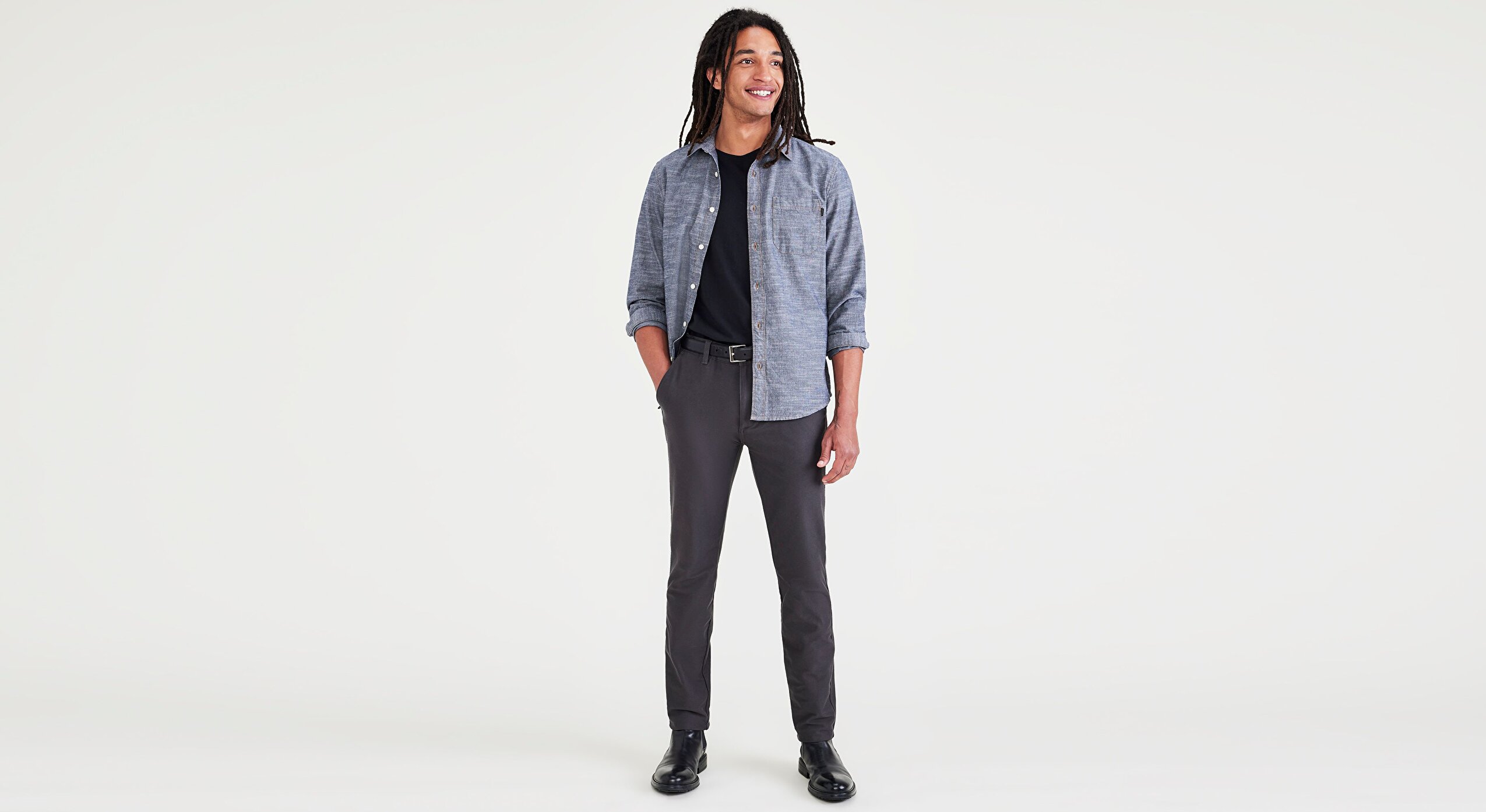 Smart 360 Comfort Knit Skinny Fit Chino Pantolon