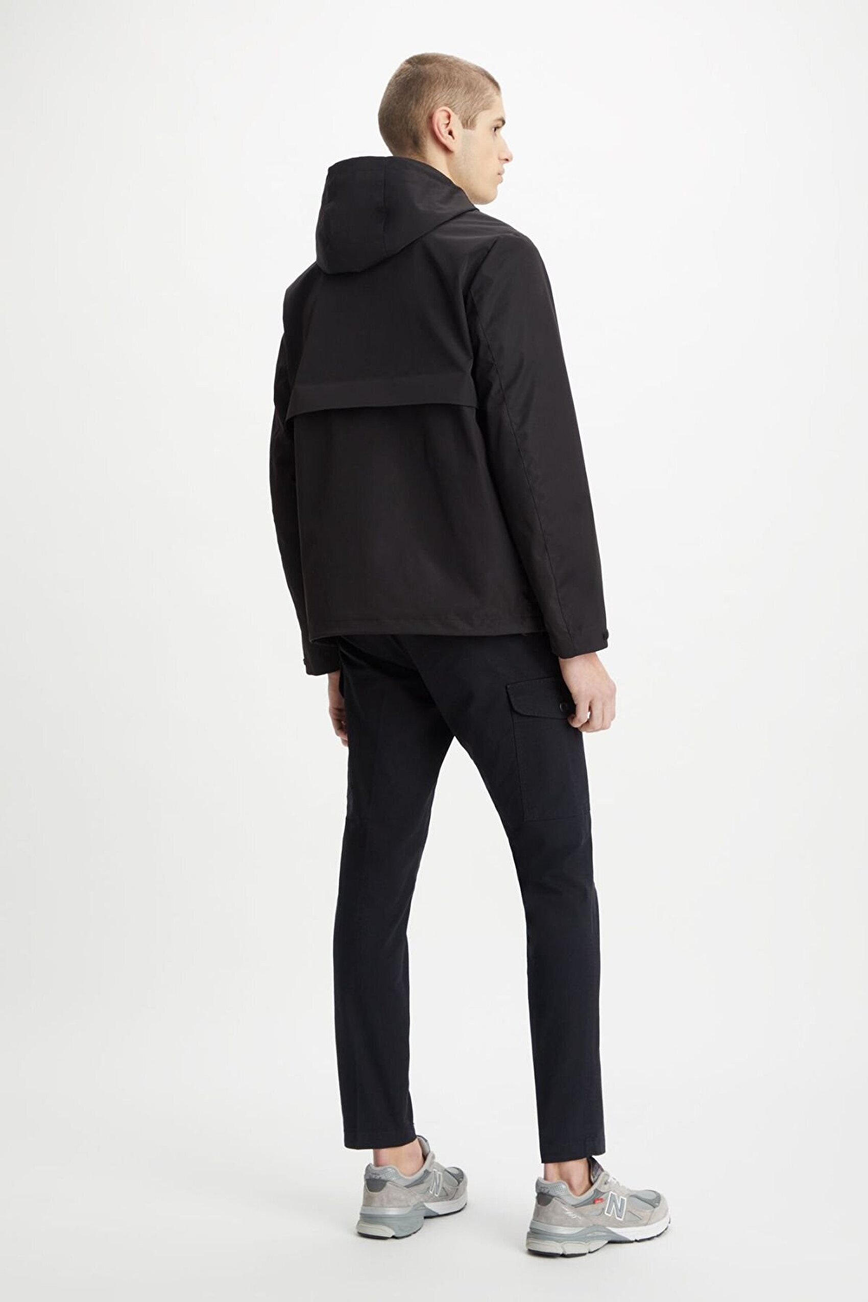 Flex Tech Welded Flange Hoodie Unfilled Siyah Mont