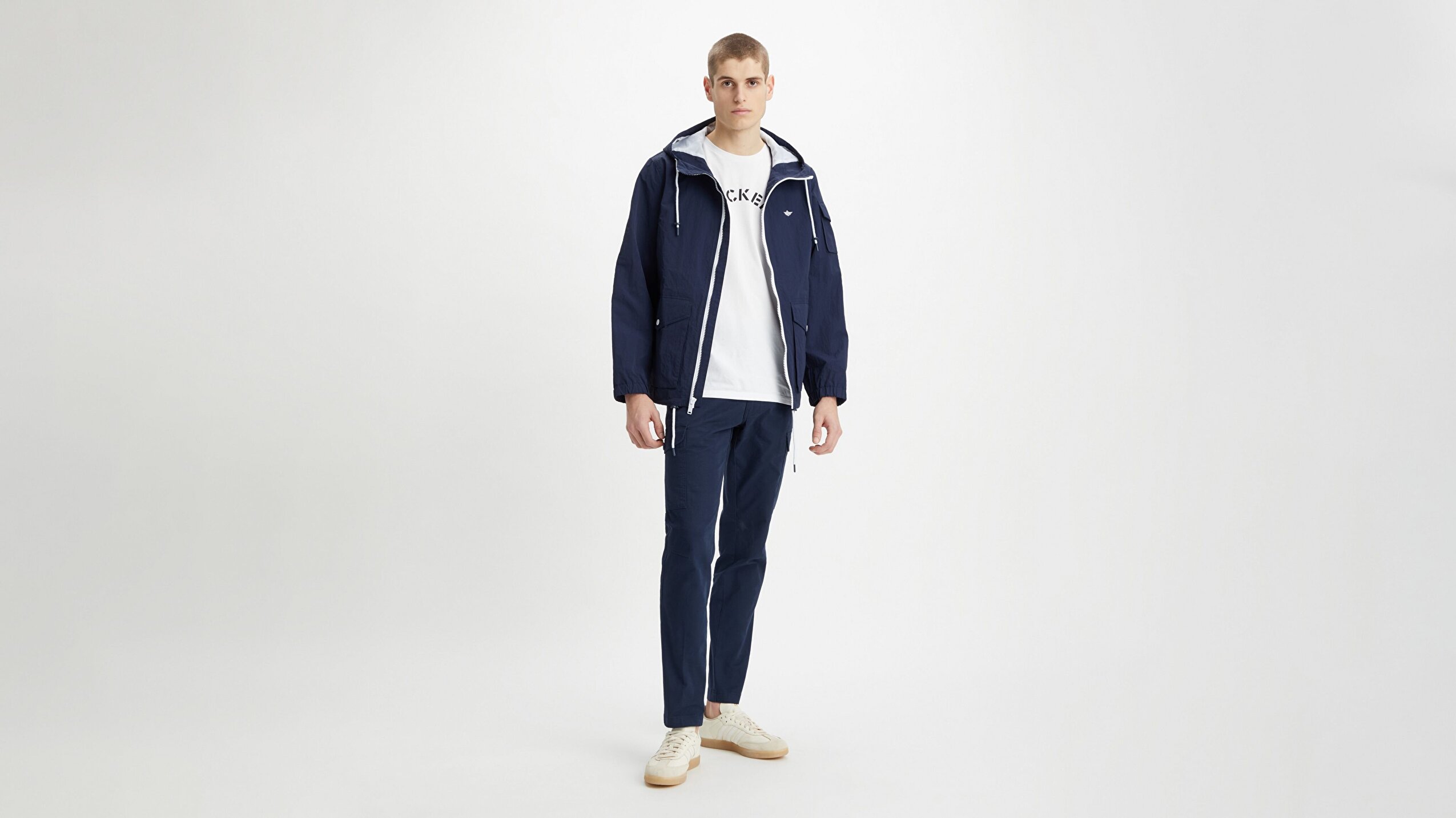 Recycled Sail Lacivert Mont Parka